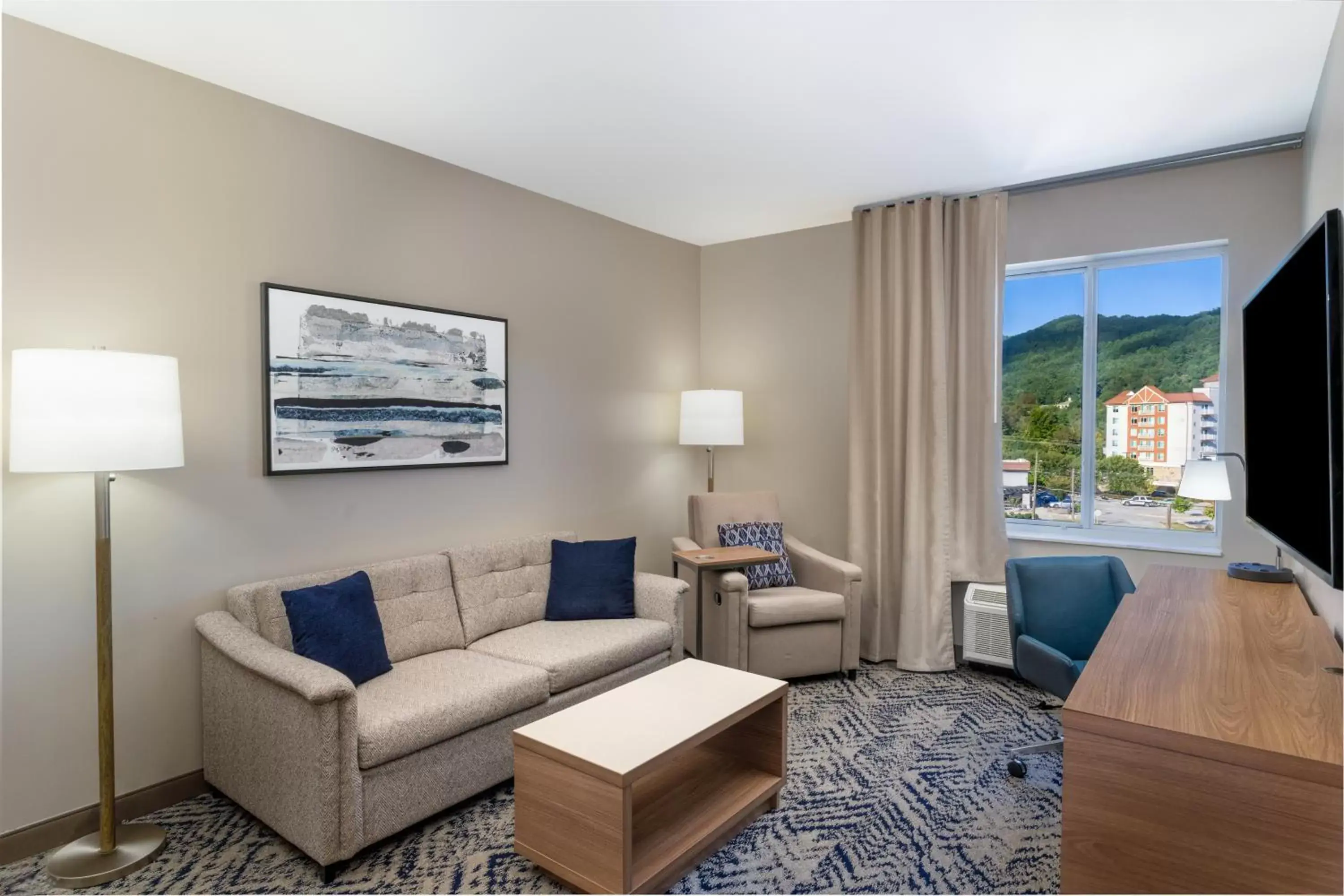 Seating Area in Candlewood Suites - Asheville Downtown, an IHG Hotel