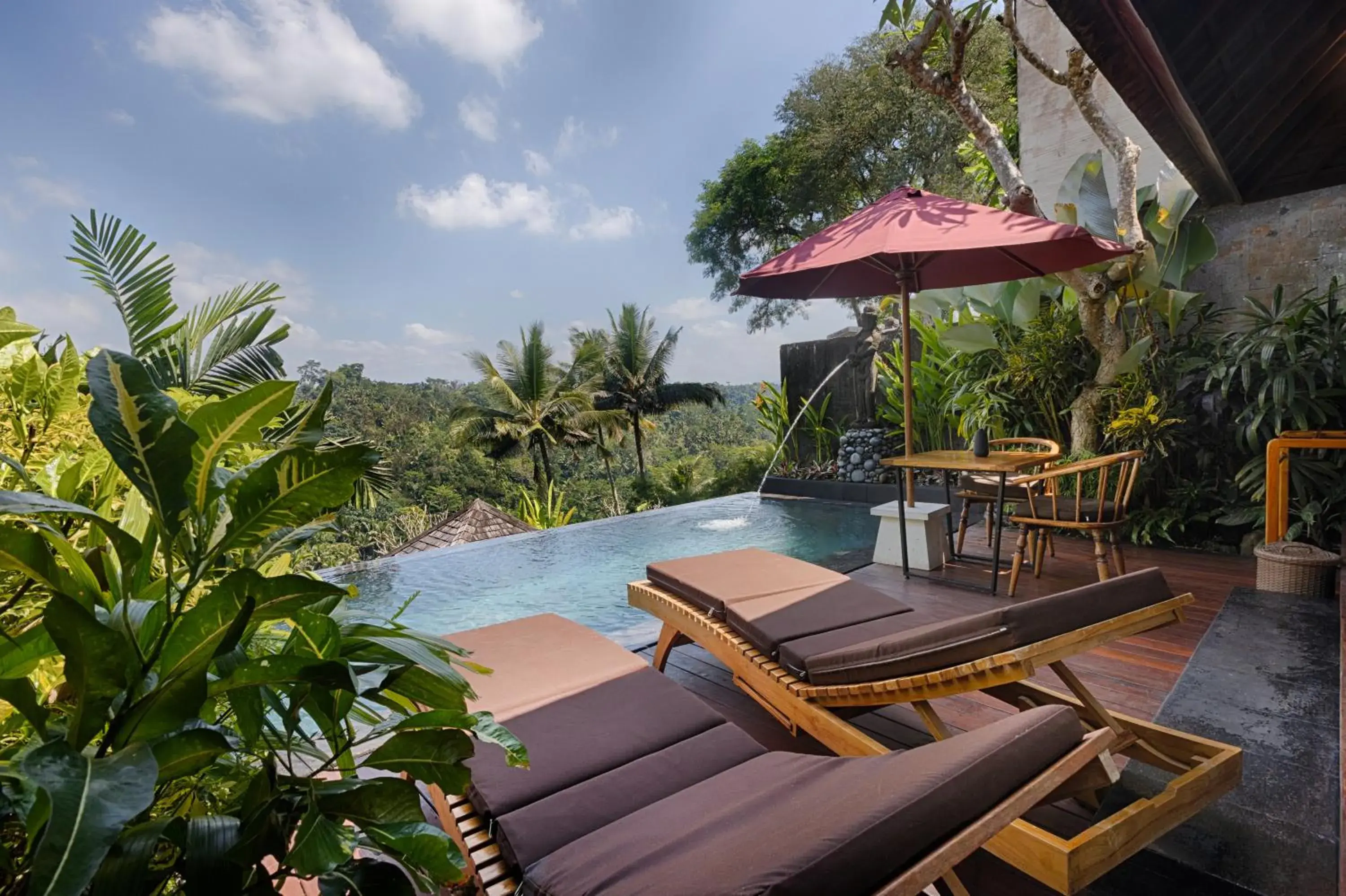 Natural landscape, Swimming Pool in Black Penny Villas Ubud