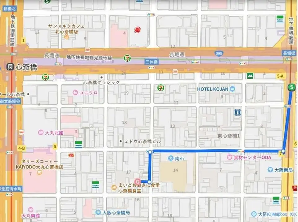 Off site, Floor Plan in HOTEL HILLARYS Shinsaibashi