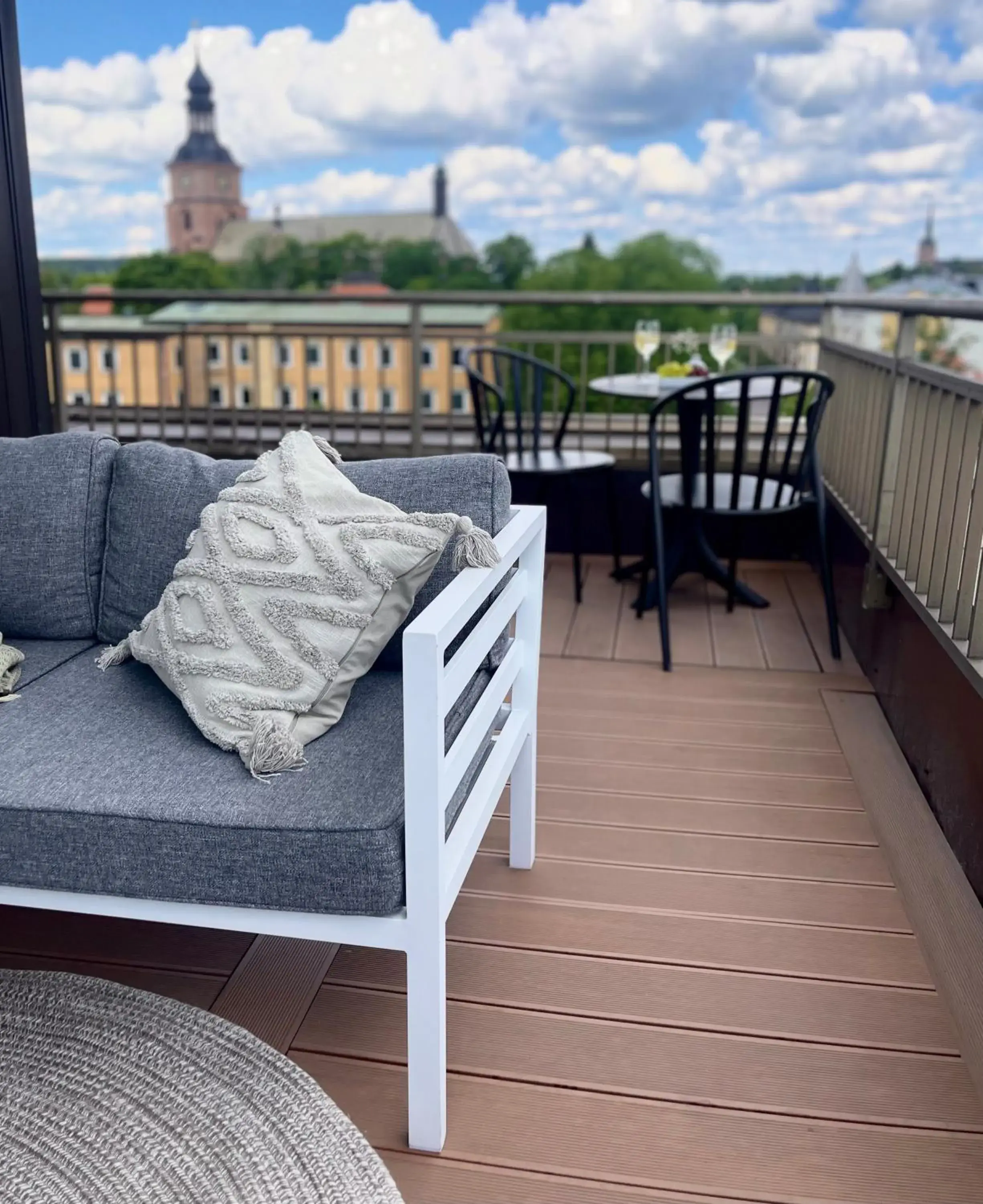 View (from property/room), Balcony/Terrace in First Hotel Grand Falun