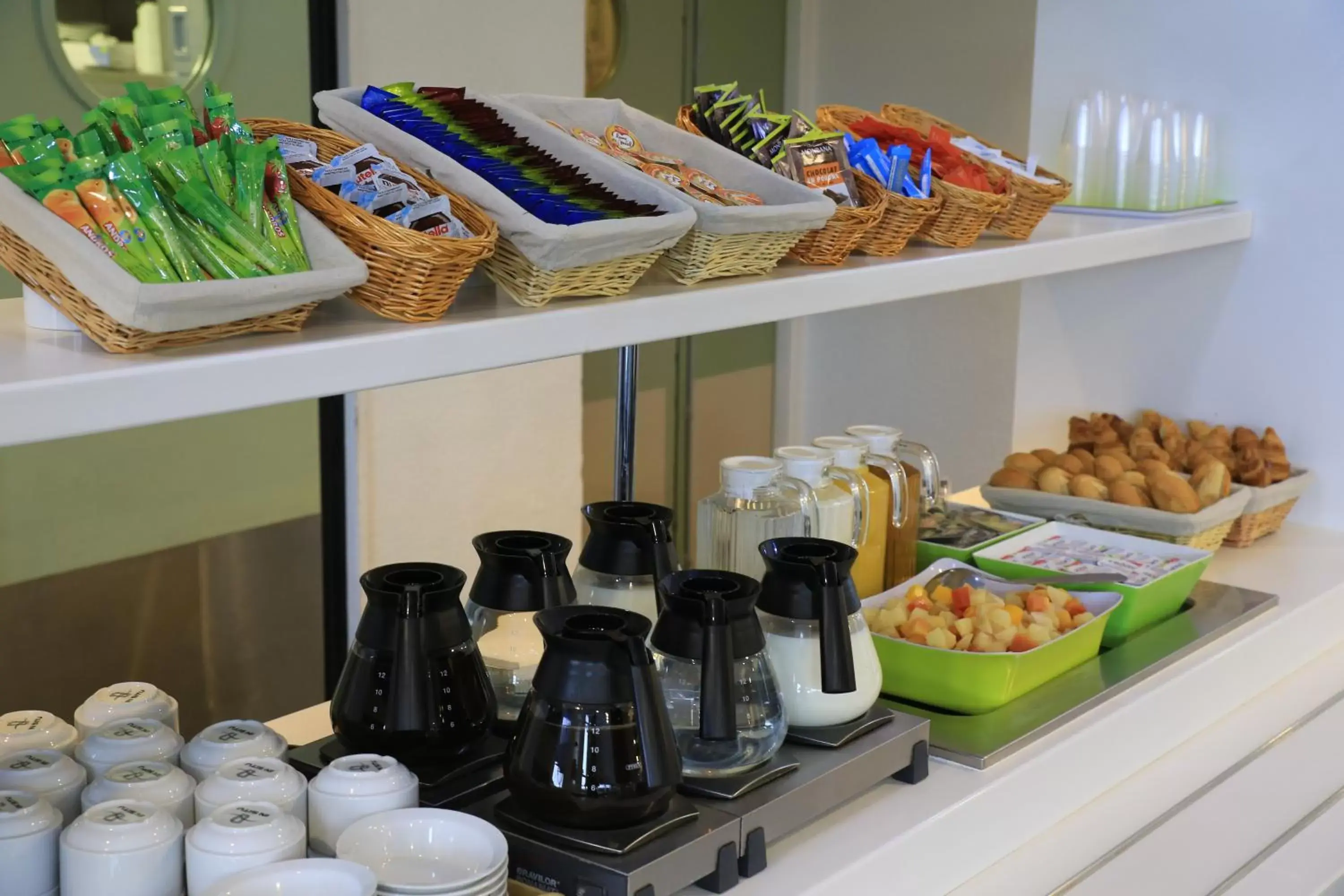 Buffet breakfast in ibis budget Roissy CDG Paris Nord 2