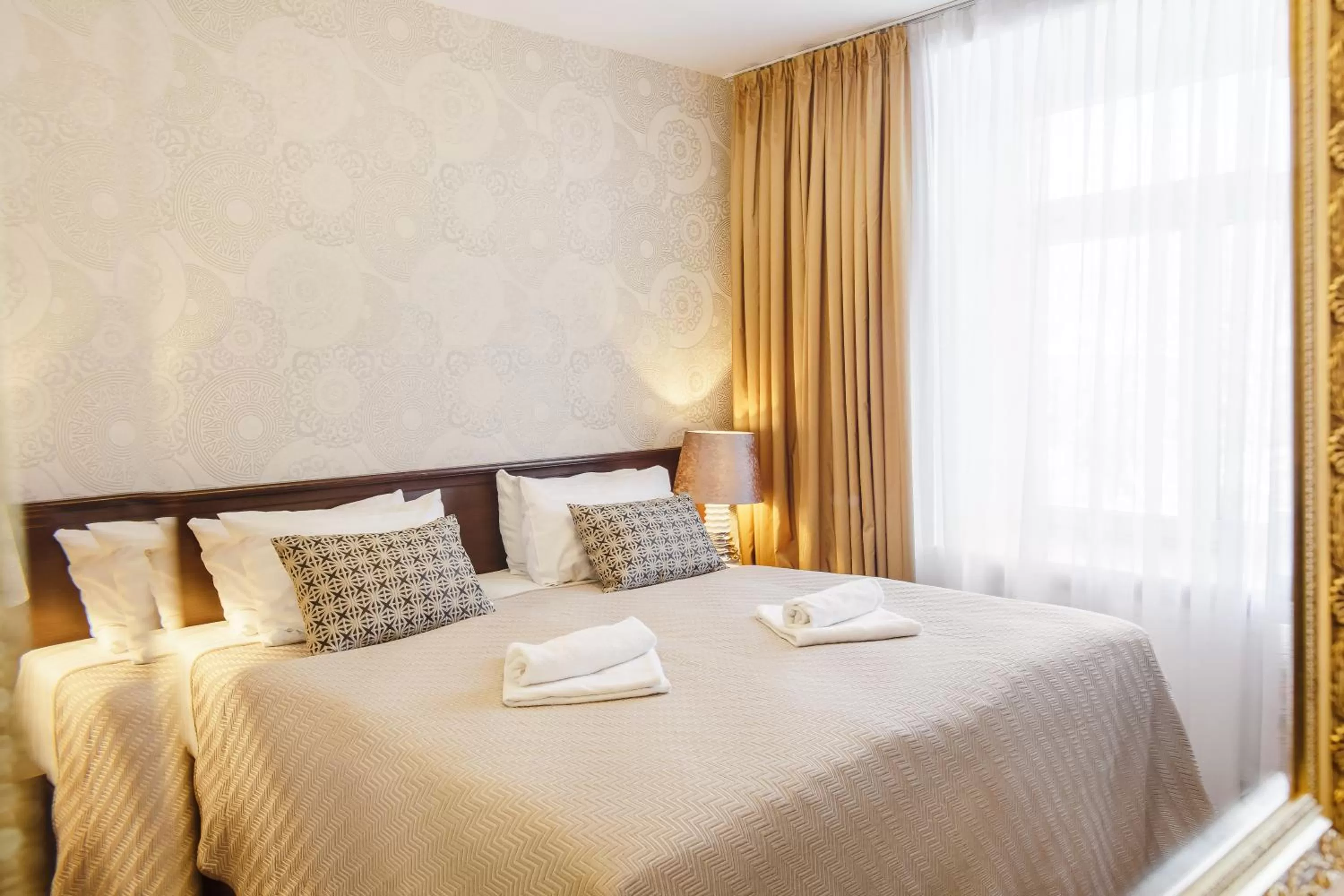 Bedroom, Bed in Old Town Hotel Bohema, Klaipėda