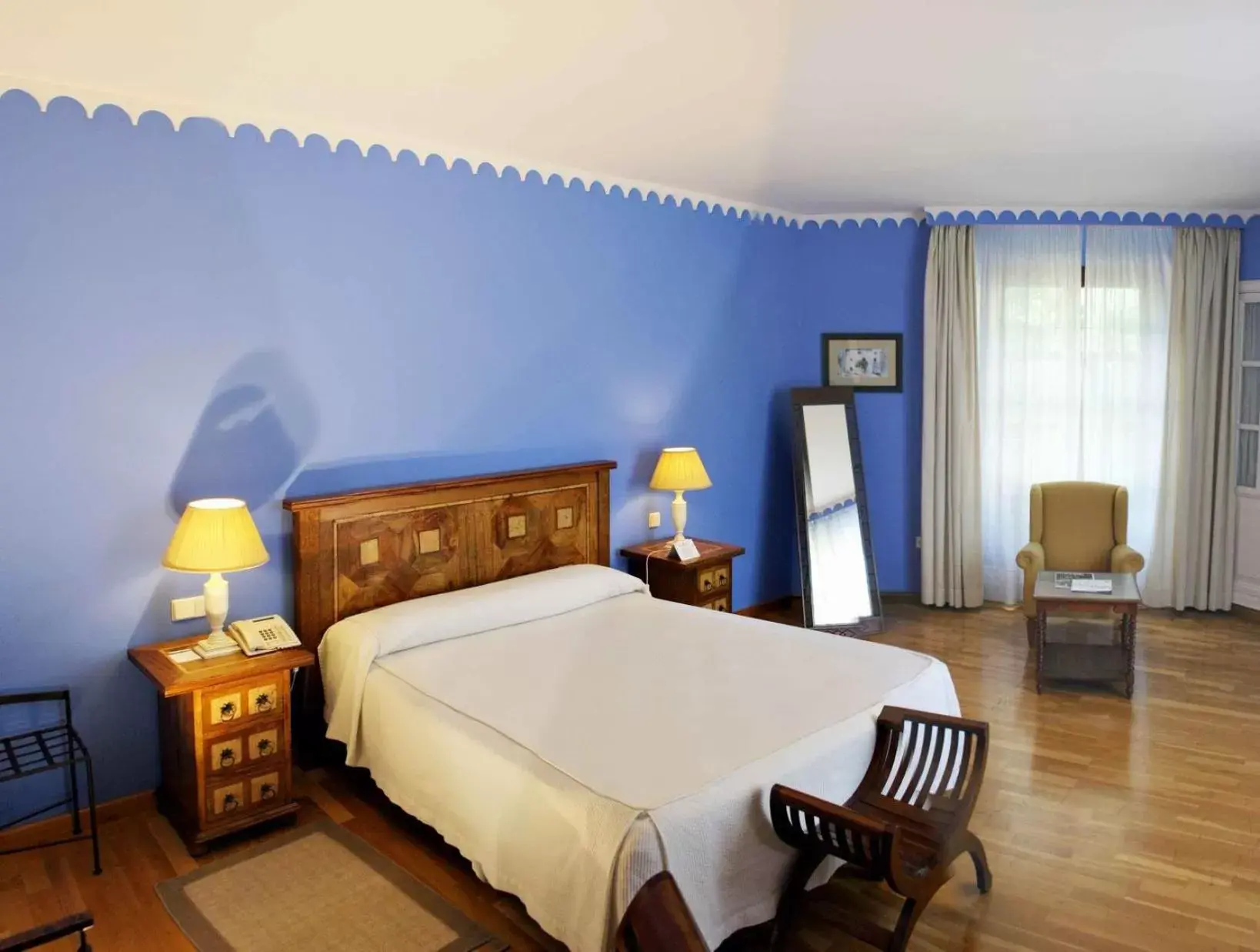 Bed in Hotel Alcázar de la Reina