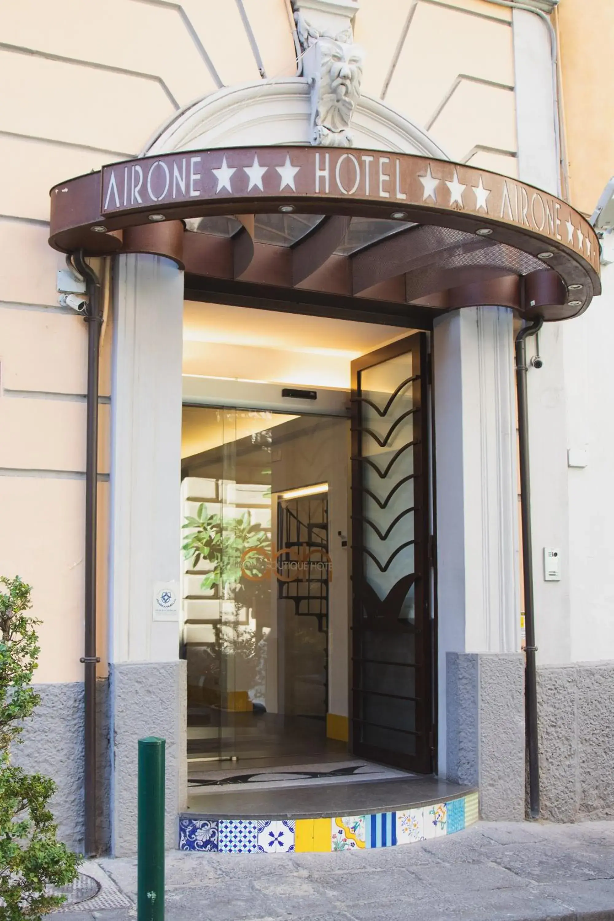 Facade/entrance in Airone Hotel