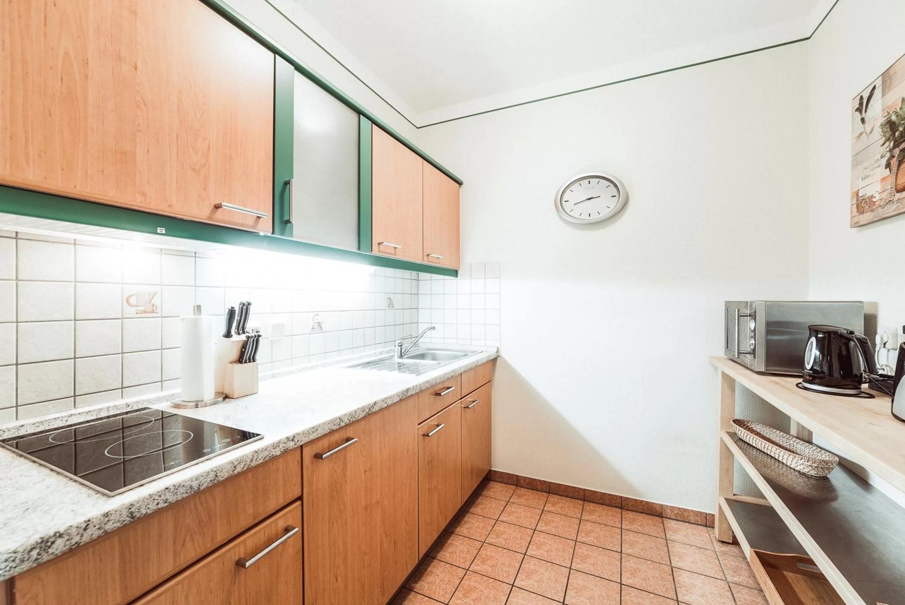 Kitchen or kitchenette in Aparthotel Münzgasse An der Frauenkirche