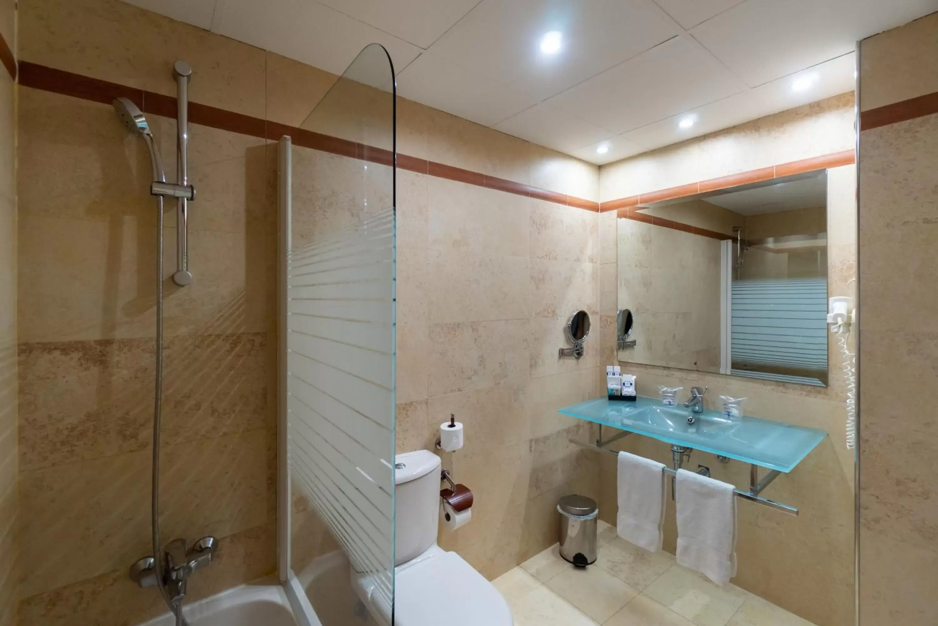 Shower, Bathroom in Hotel MS Maestranza Málaga