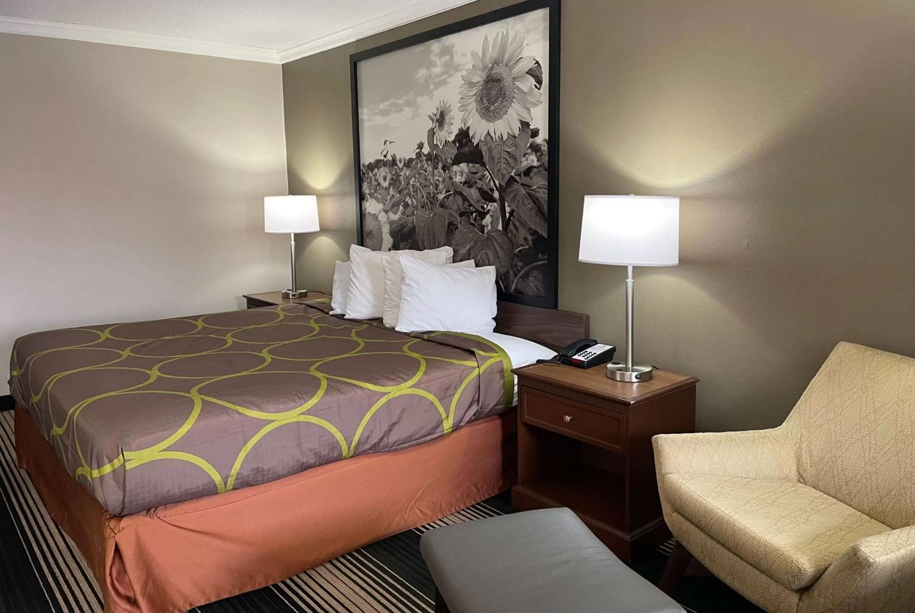 Photo of the whole room, Bed in Deluxe Inn & Suites