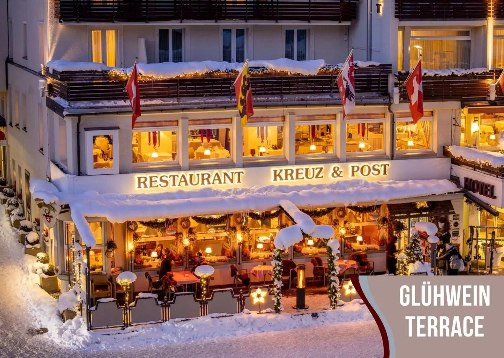 Restaurant/places to eat in Hotel Kreuz&Post**** Grindelwald