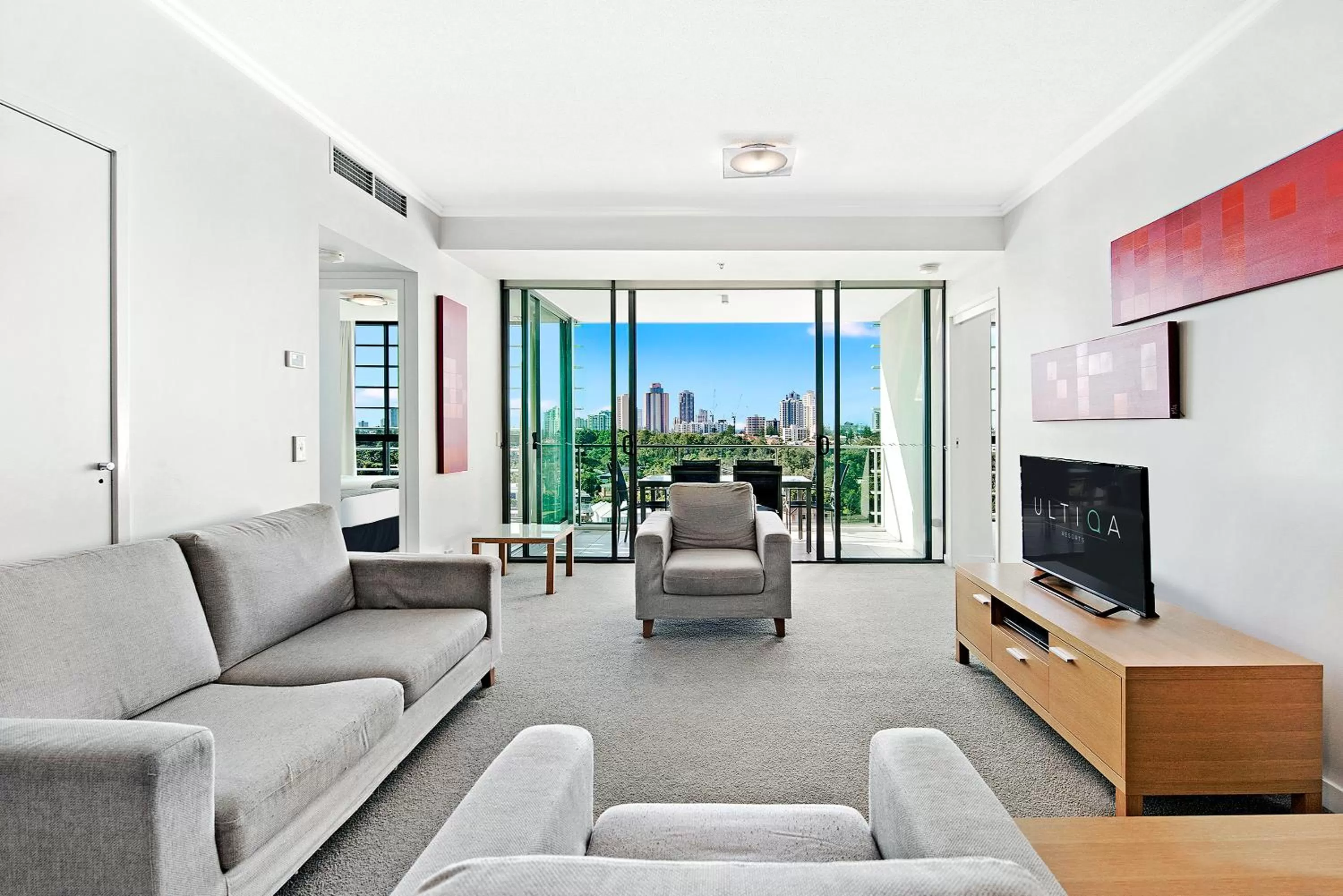 Living room in ULTIQA Freshwater Point Resort Broadbeach