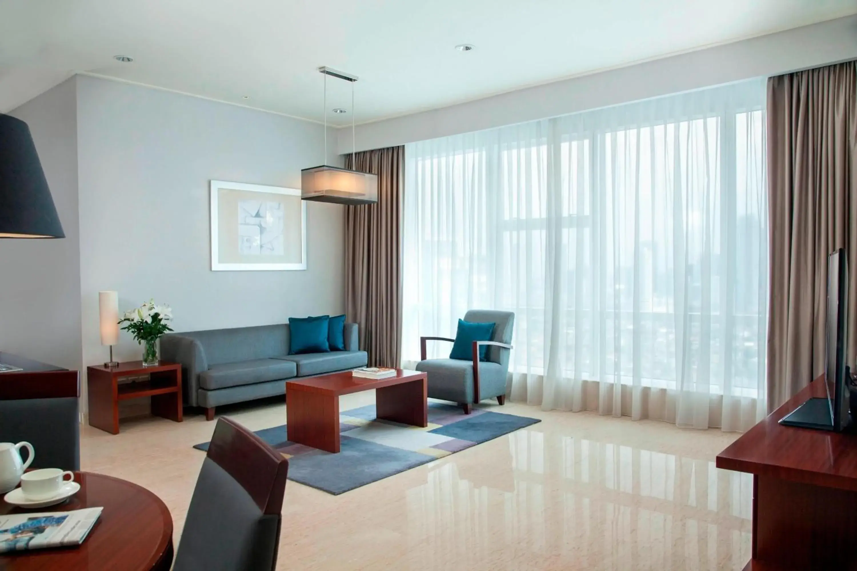 Living room, Seating Area in The Mayflower, Jakarta-Marriott Executive Apartments