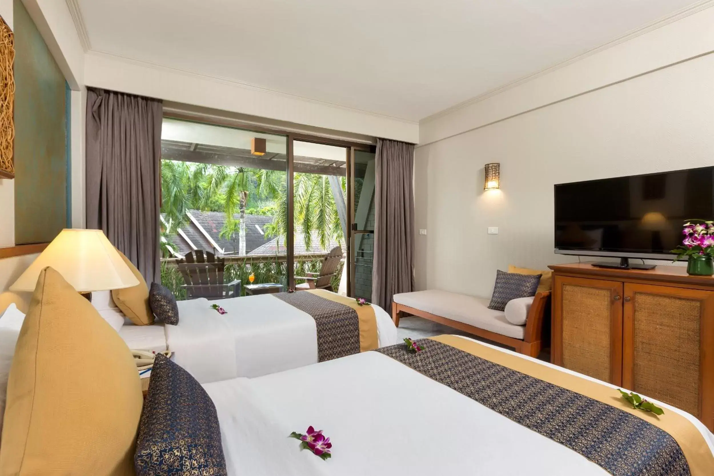 Bedroom, TV/Entertainment Center in Krabi Resort- SHA Extra Plus