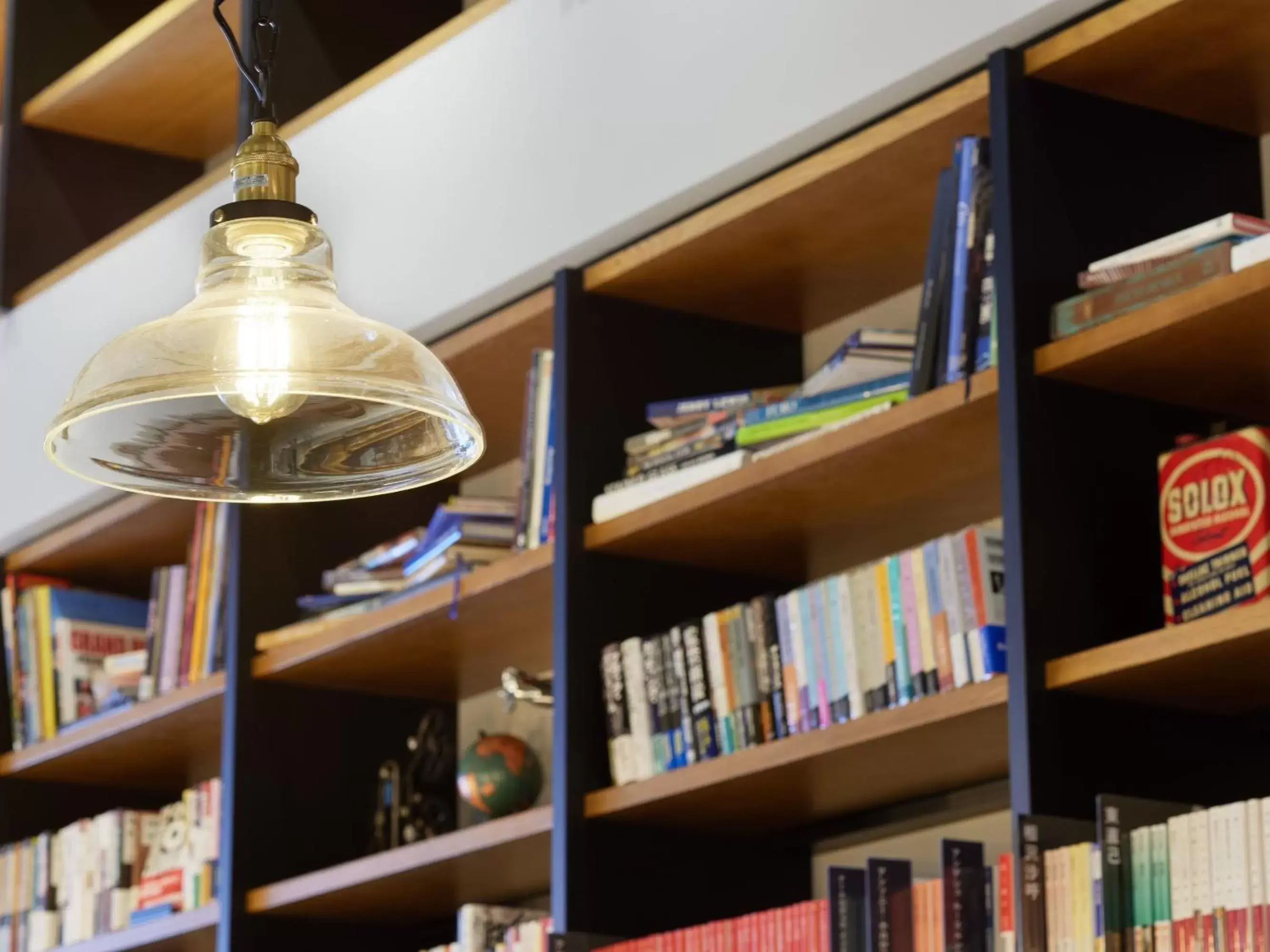 Library in LAMP LIGHT BOOKS HOTEL fukuoka