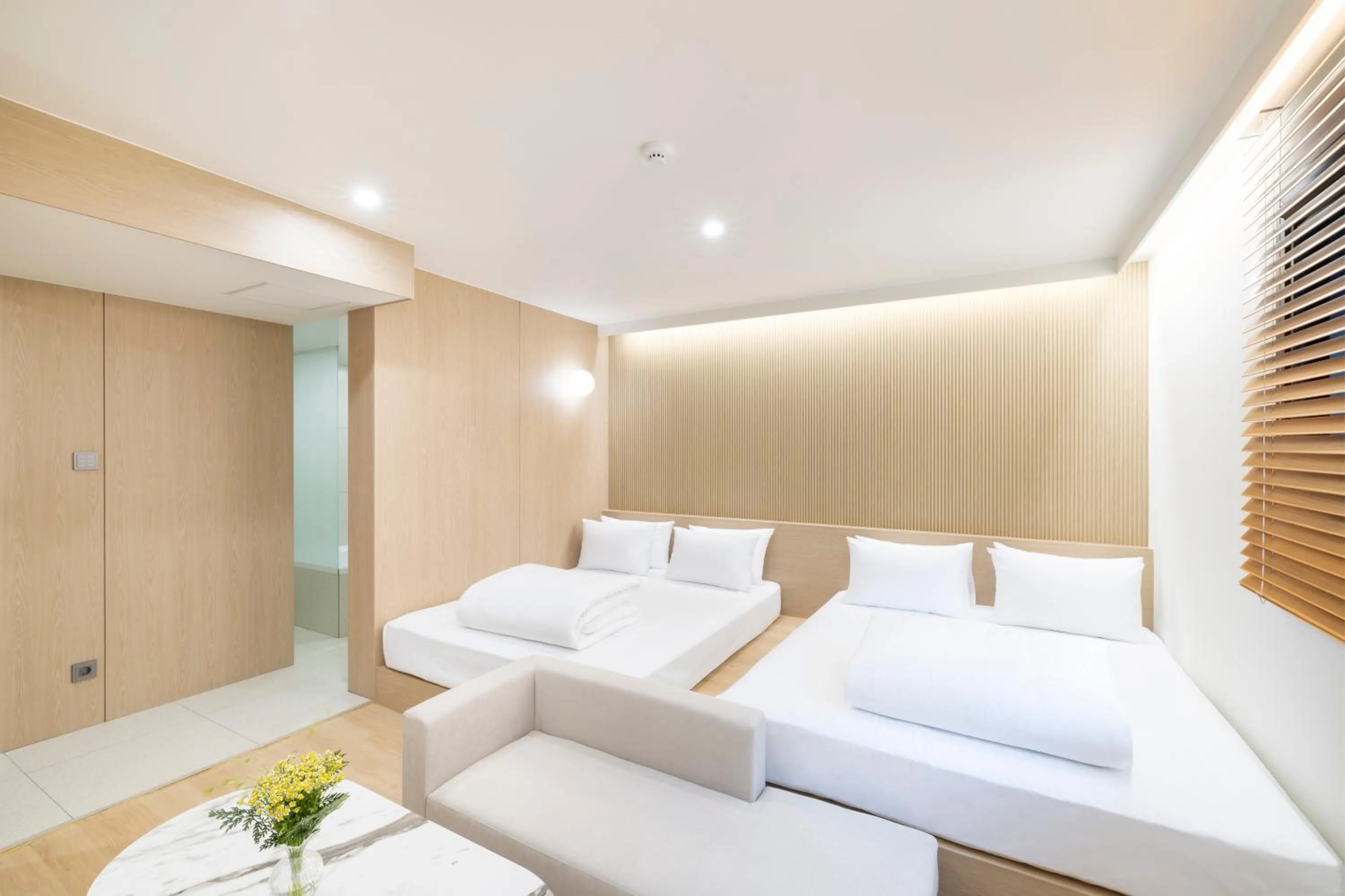 Bed in Jjak Boutique Hotel