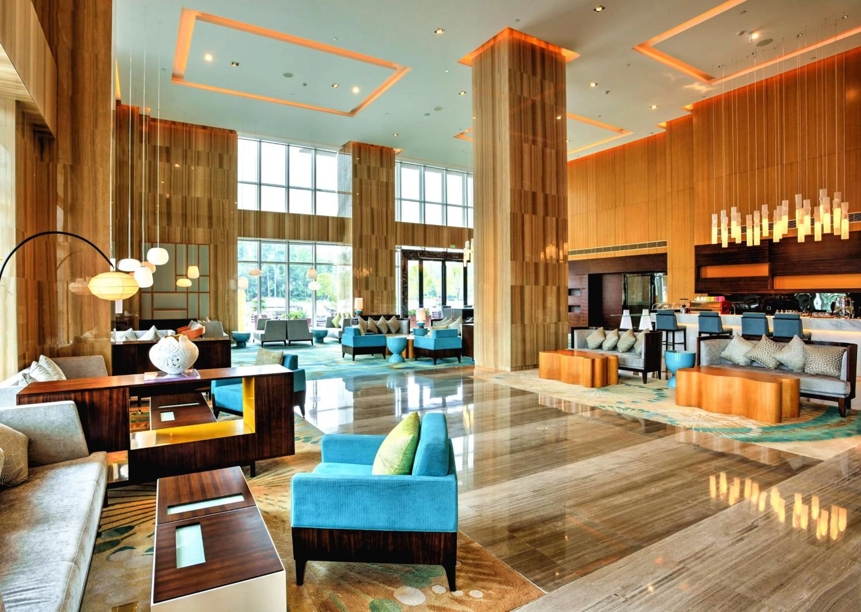 Lobby or reception in Hilton Garden Inn Chengdu Huayang