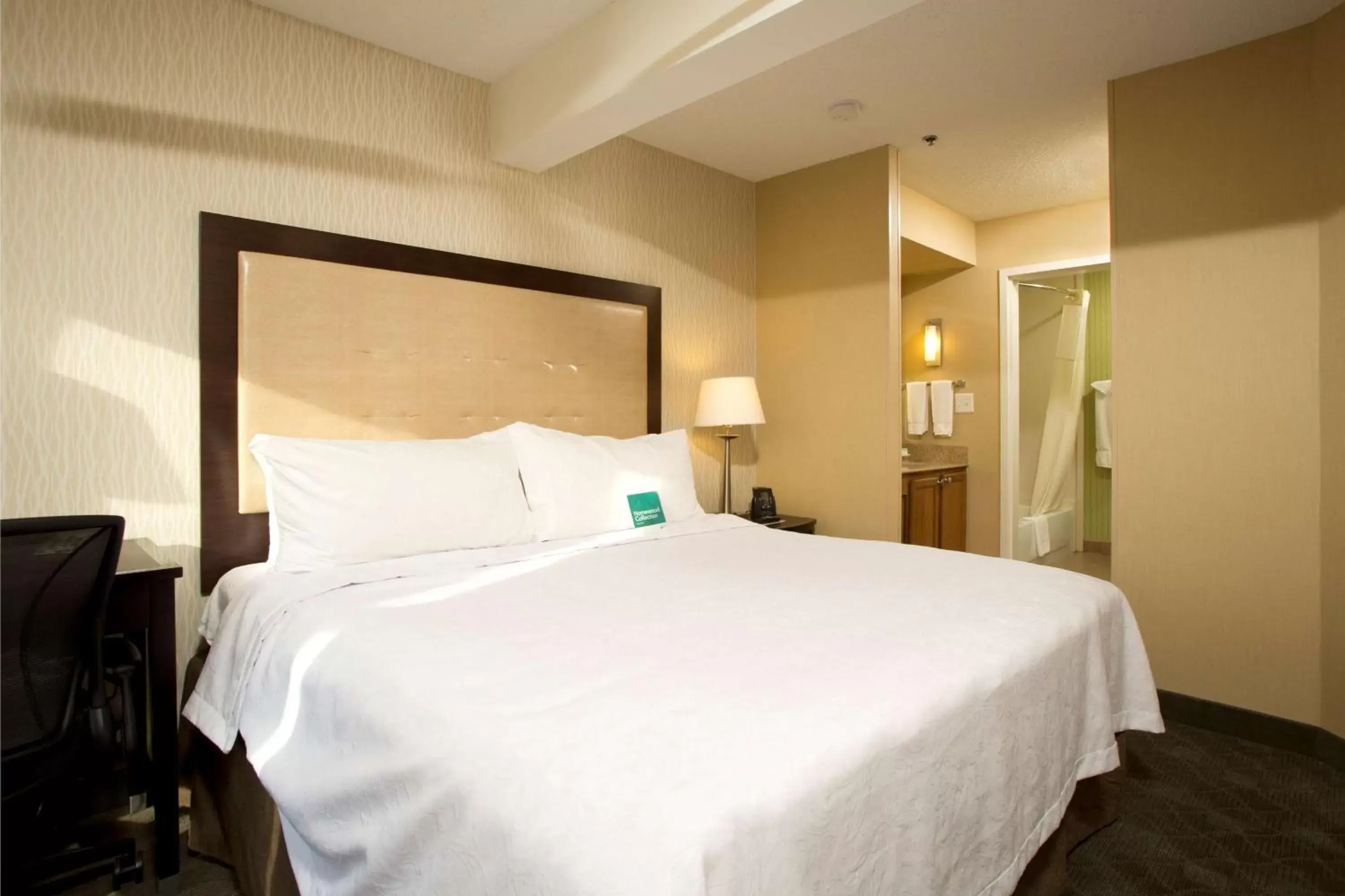 Bed in Homewood Suites by Hilton Alexandria
