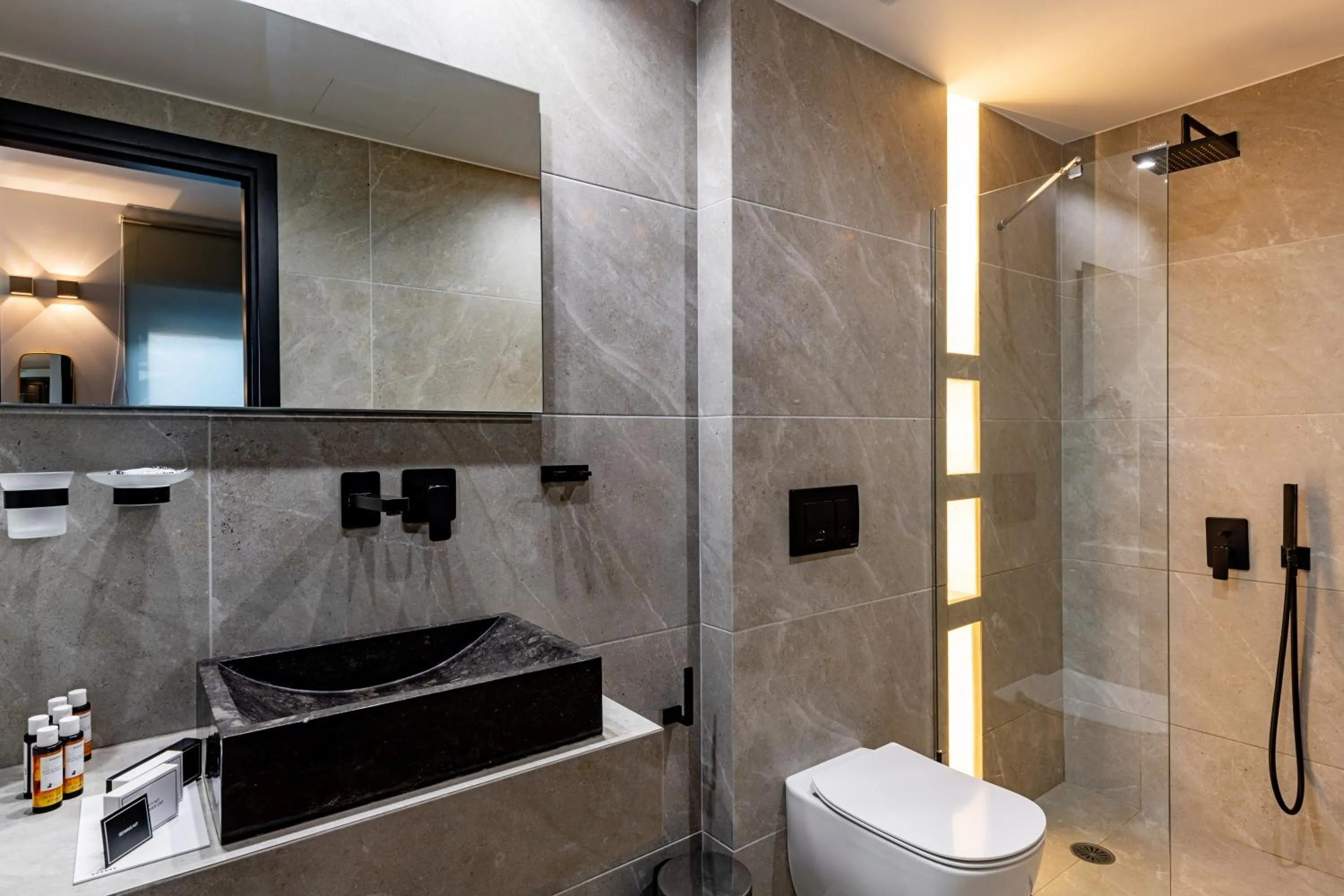 Shower in Anthemion Suites and Villas