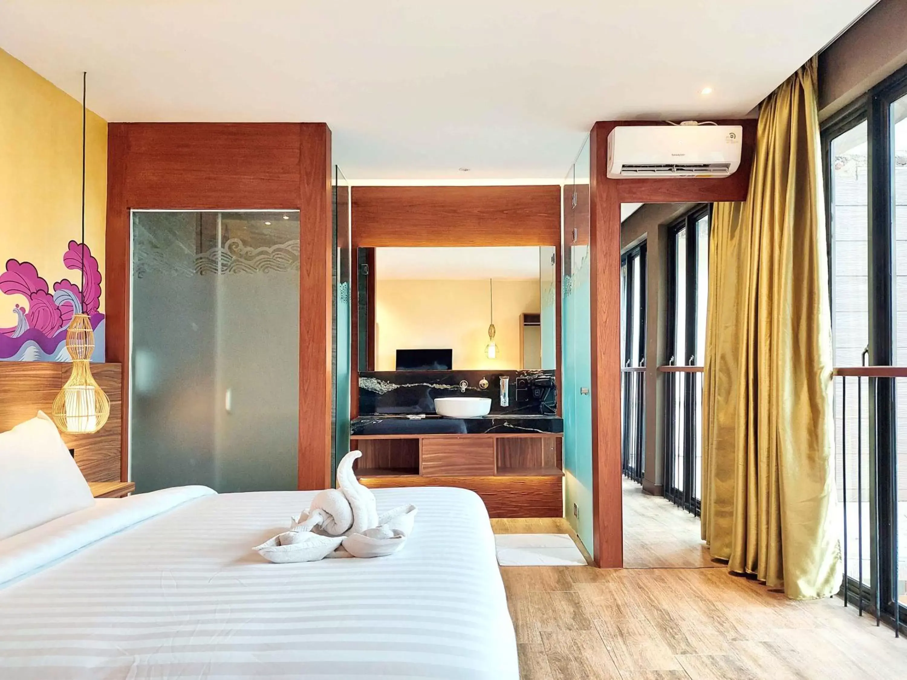 Bed in The Batu Hotel & Villas