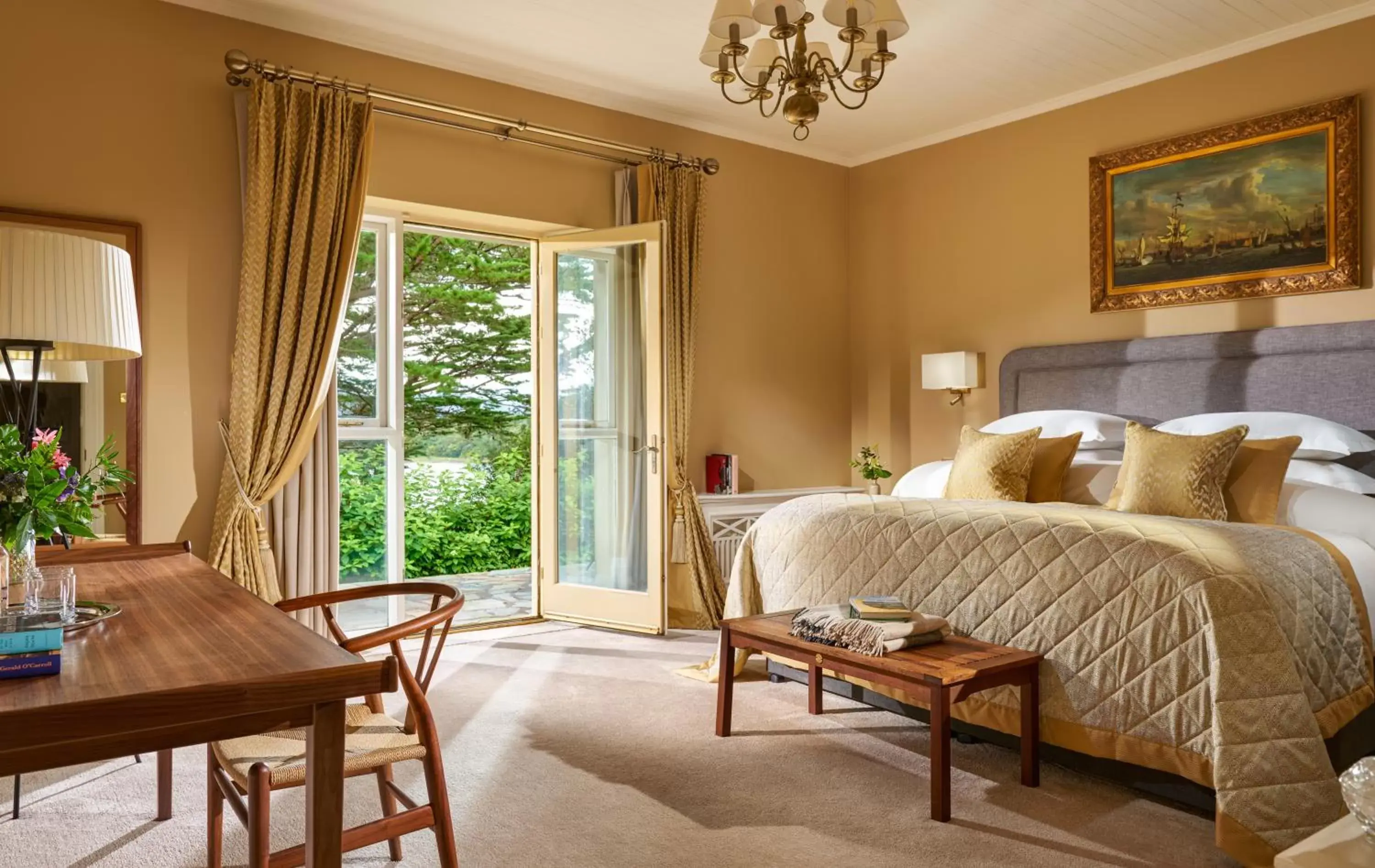 Bed in Sheen Falls Lodge Bed in Sheen Falls Lodge