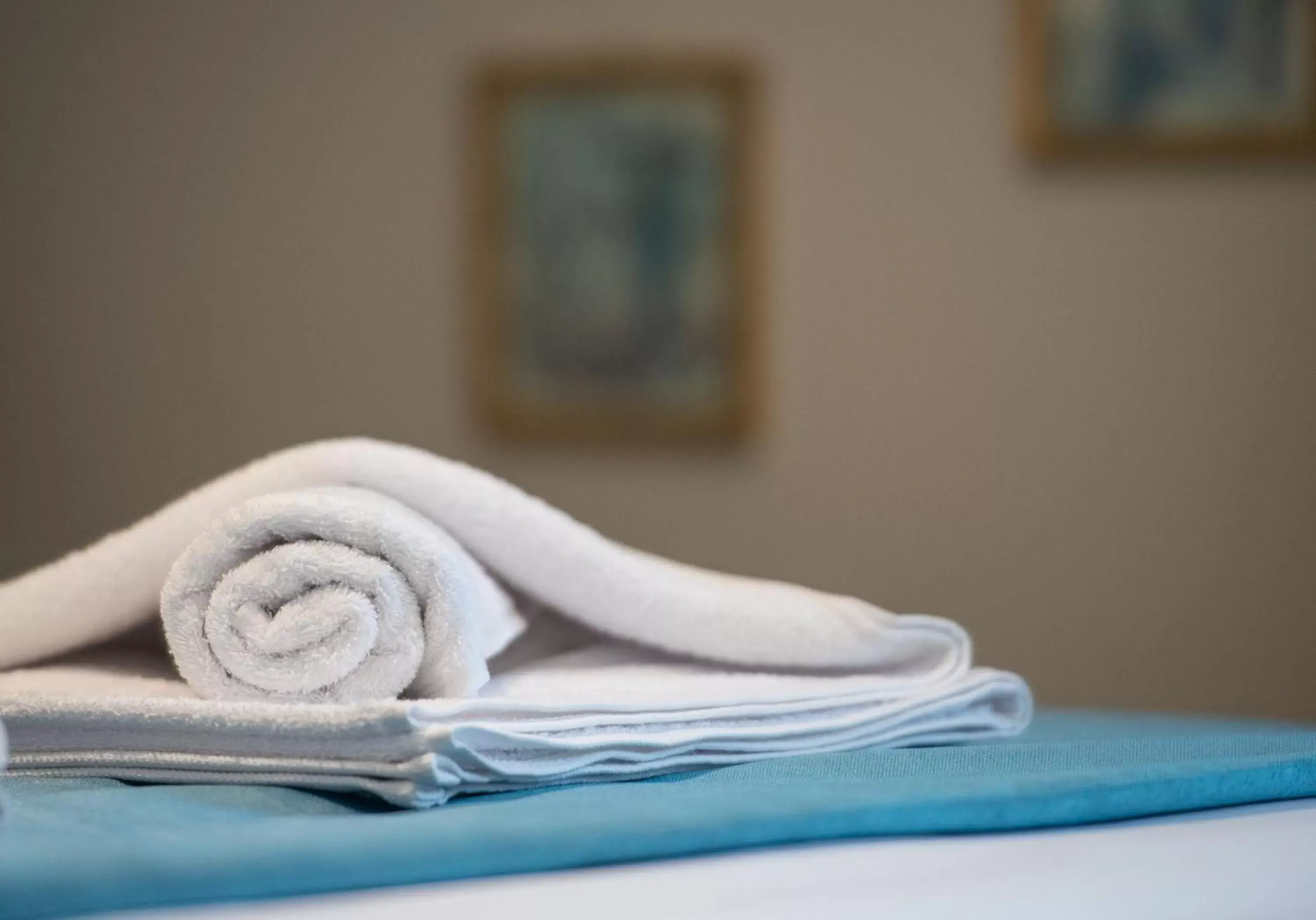 towels in Light Blue Hotel