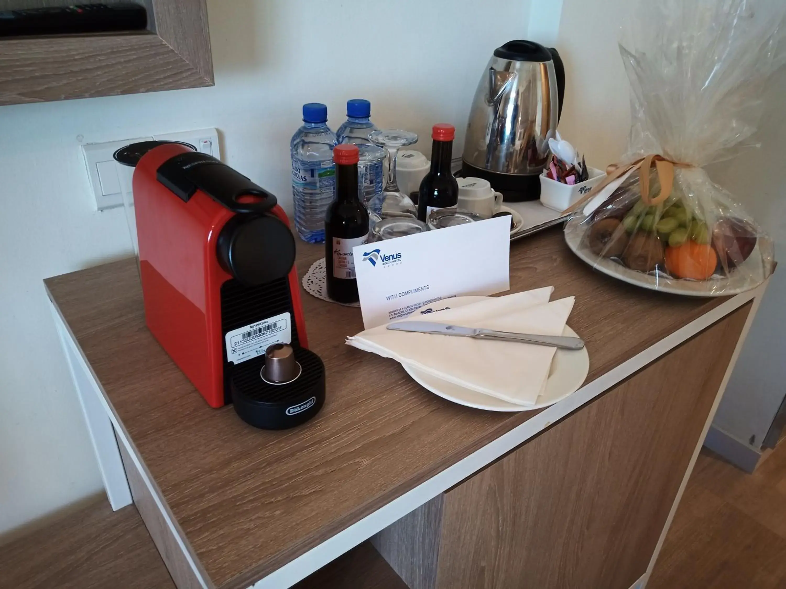 Coffee/tea facilities in Venus Beach Hotel