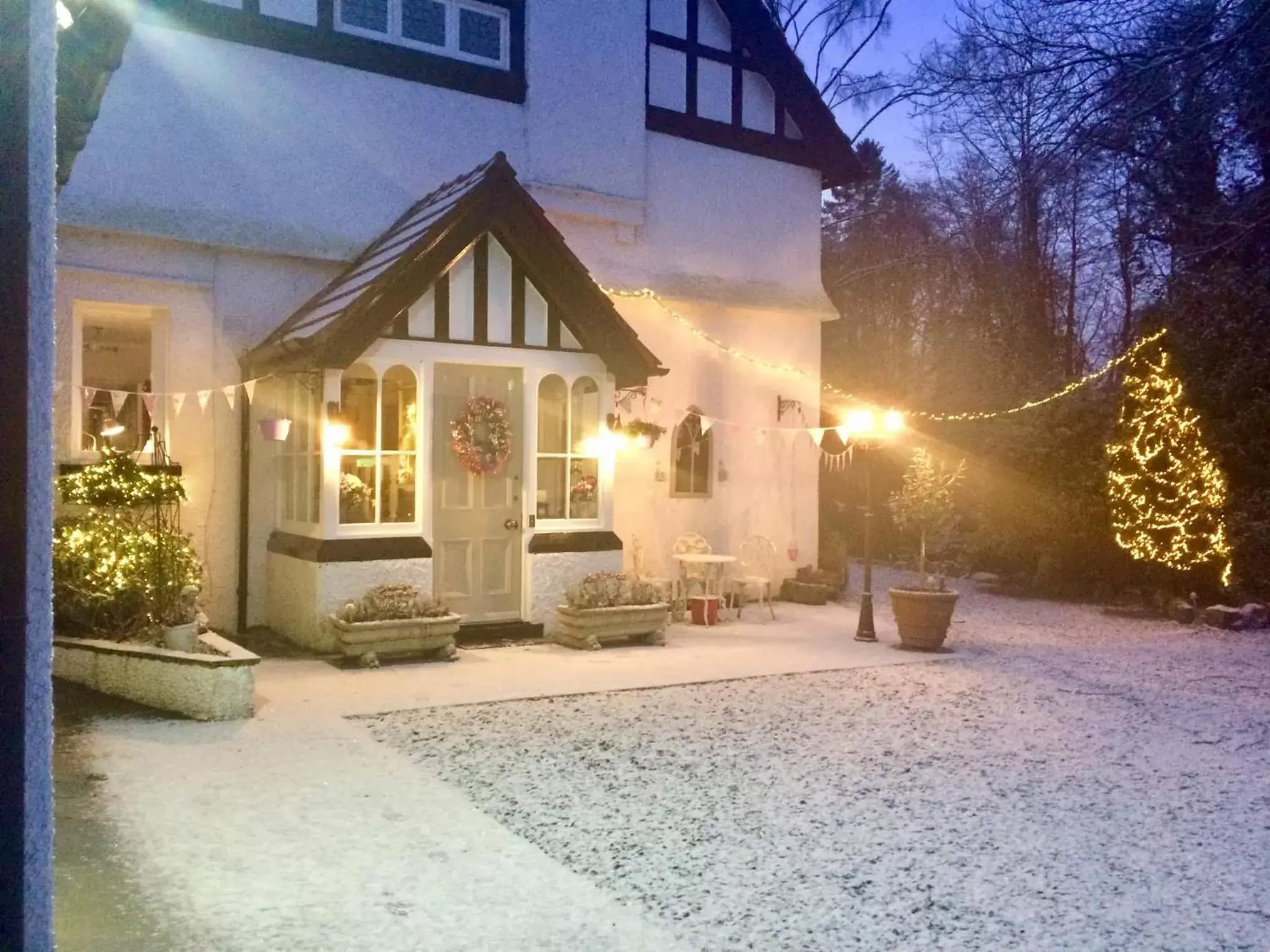 Property building, Winter in Storrs Gate House