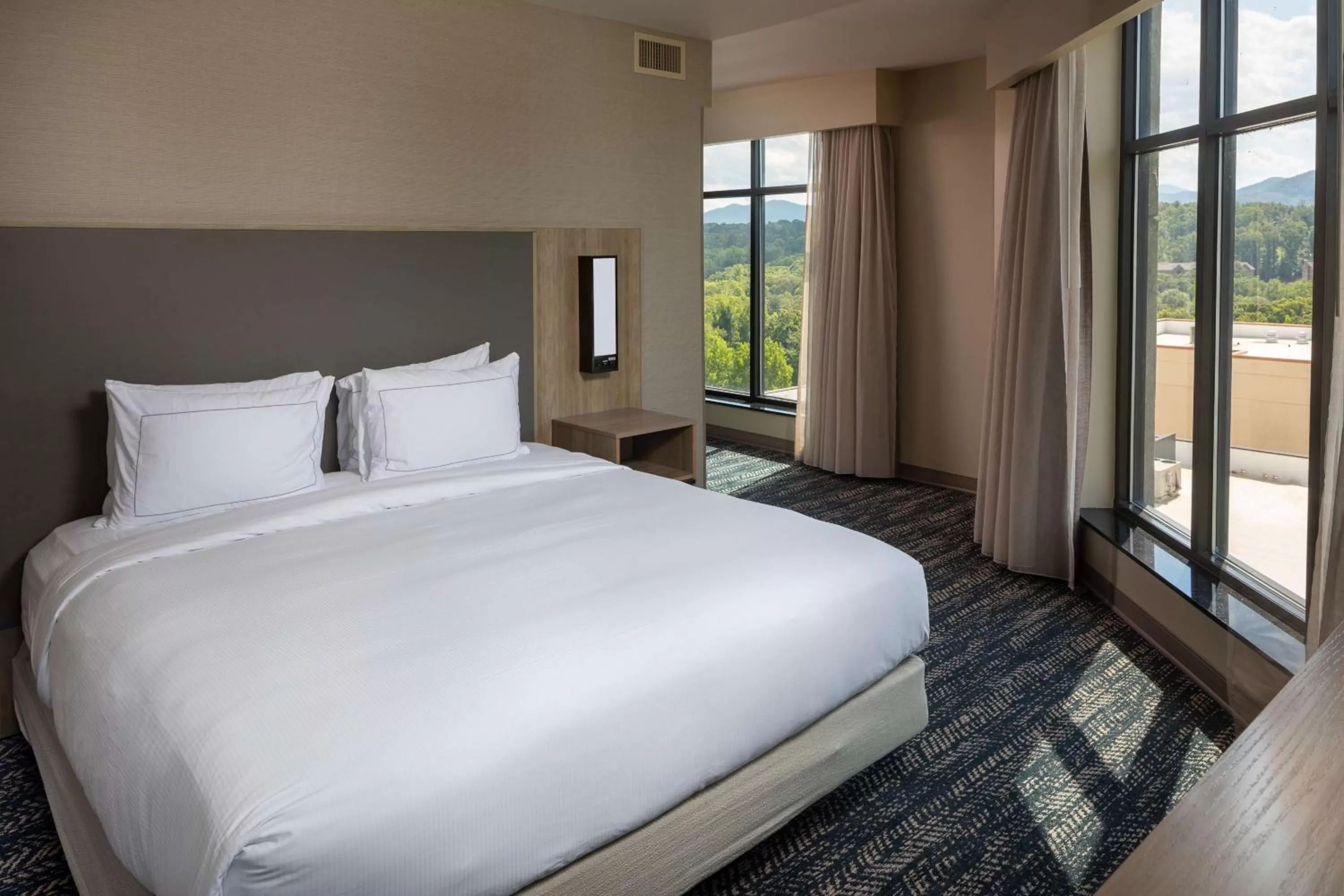 Bed in Hilton Asheville Biltmore Park