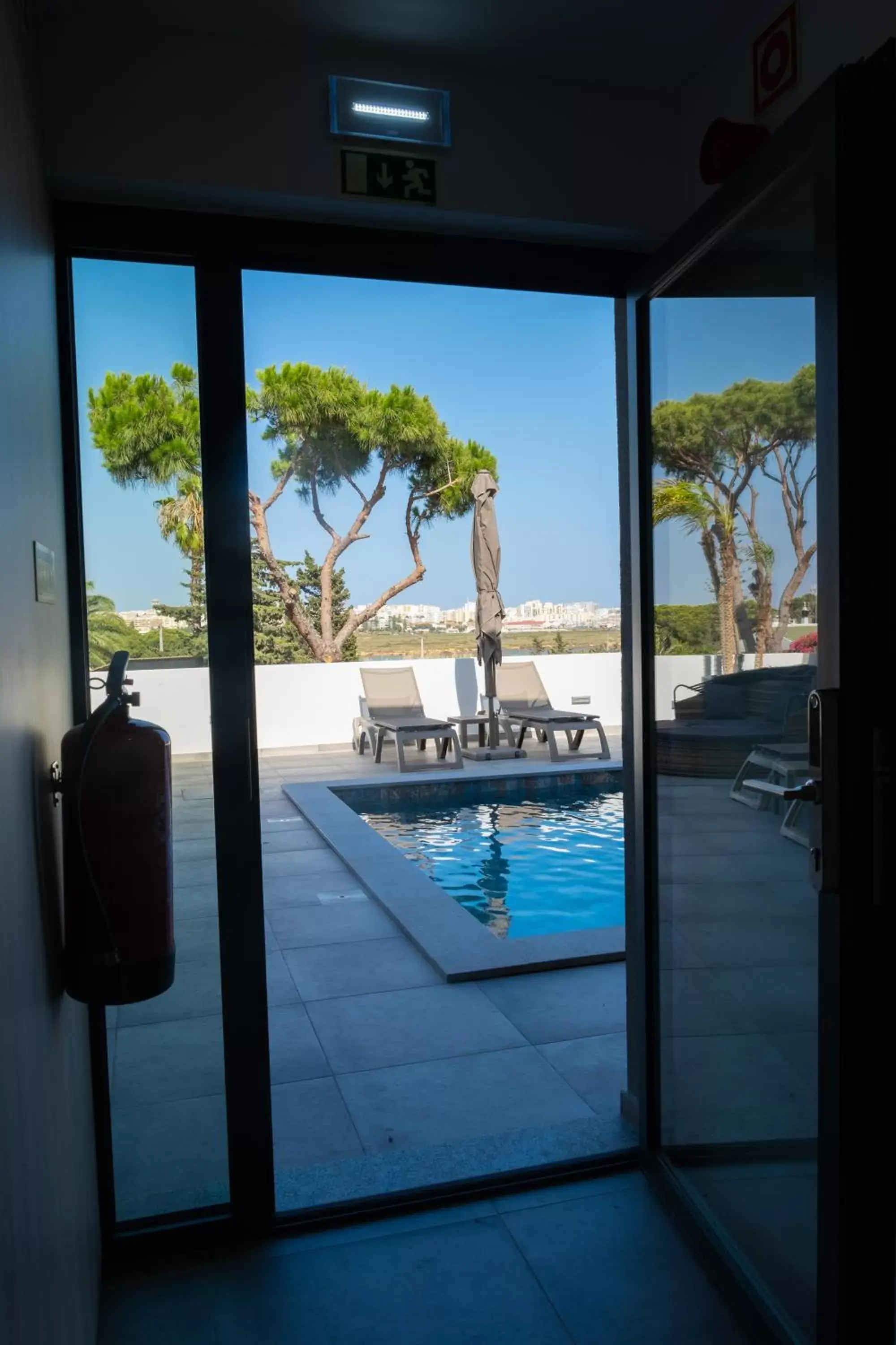 Pool view in Ria Formosa Guest House Pool view in Ria Formosa Guest House