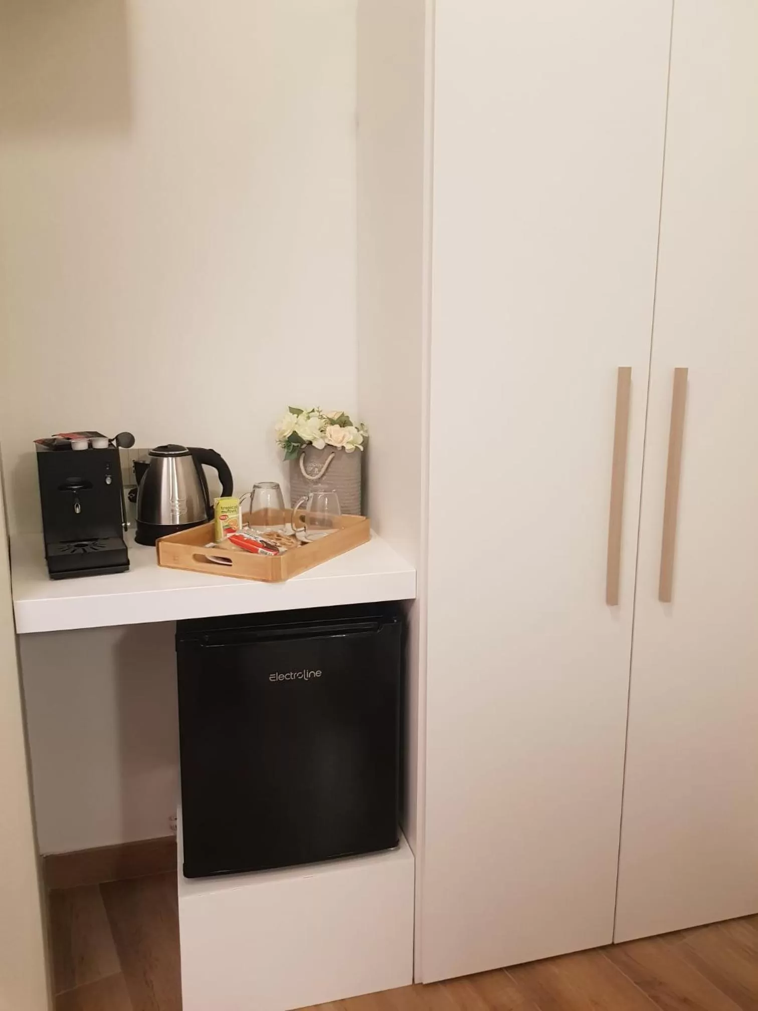 Coffee/tea facilities, Kitchen/Kitchenette in B&B Antica Fontana