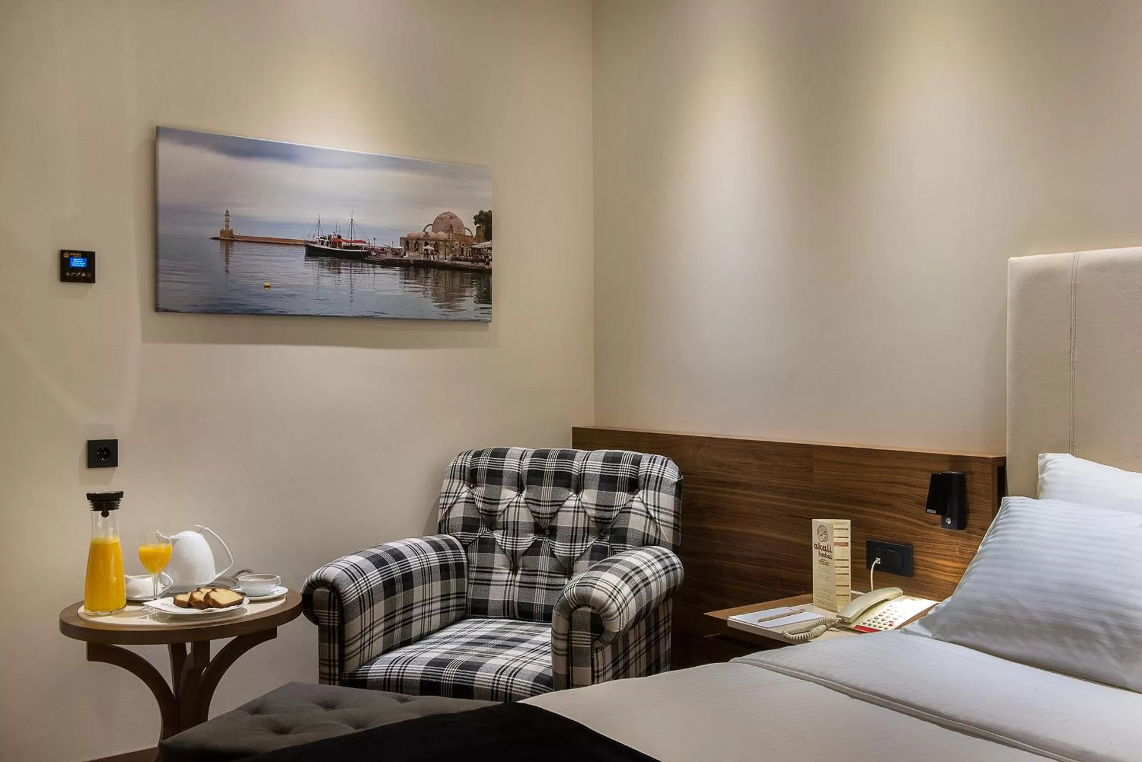 Decorative detail, Bed in Civitel Akali Hotel