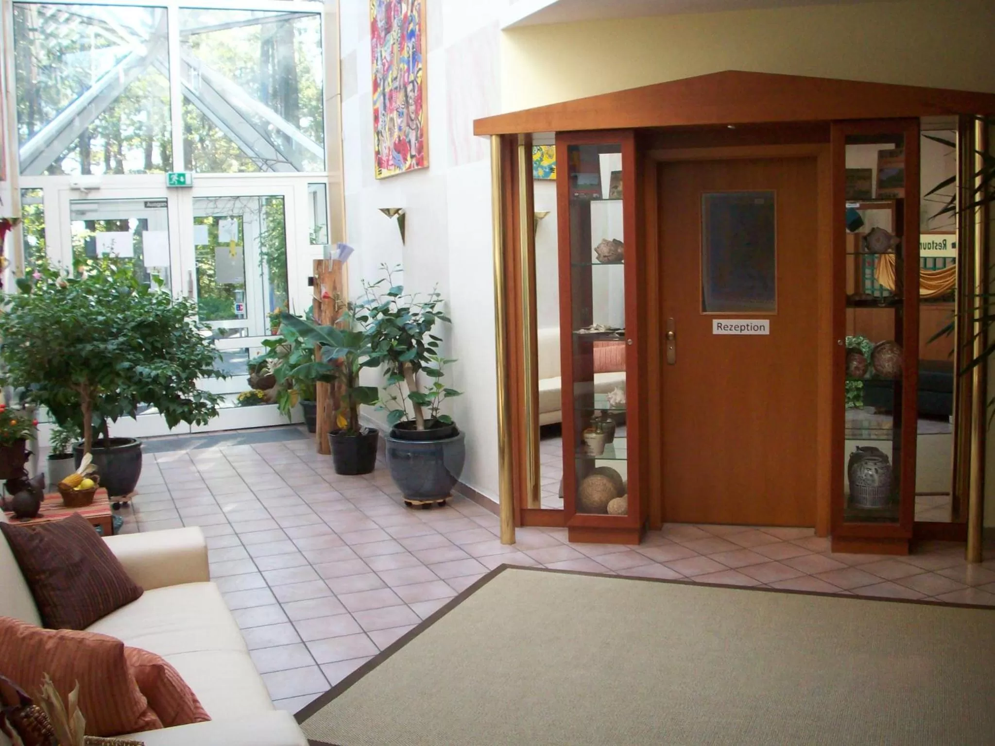 Lobby or reception in Parkhotel Schönewalde