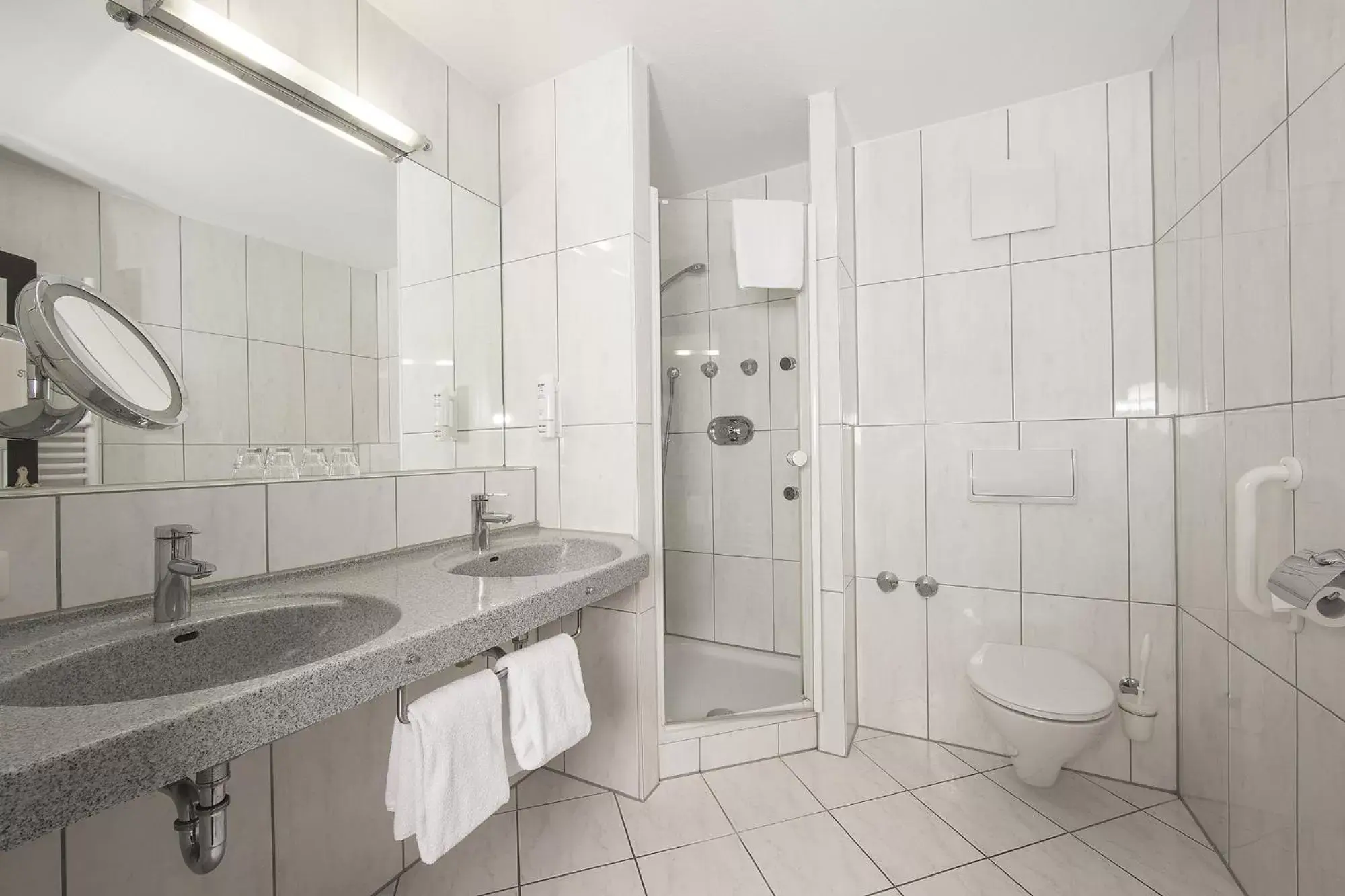 Shower, Bathroom in Johannesbad Hotel Königshof