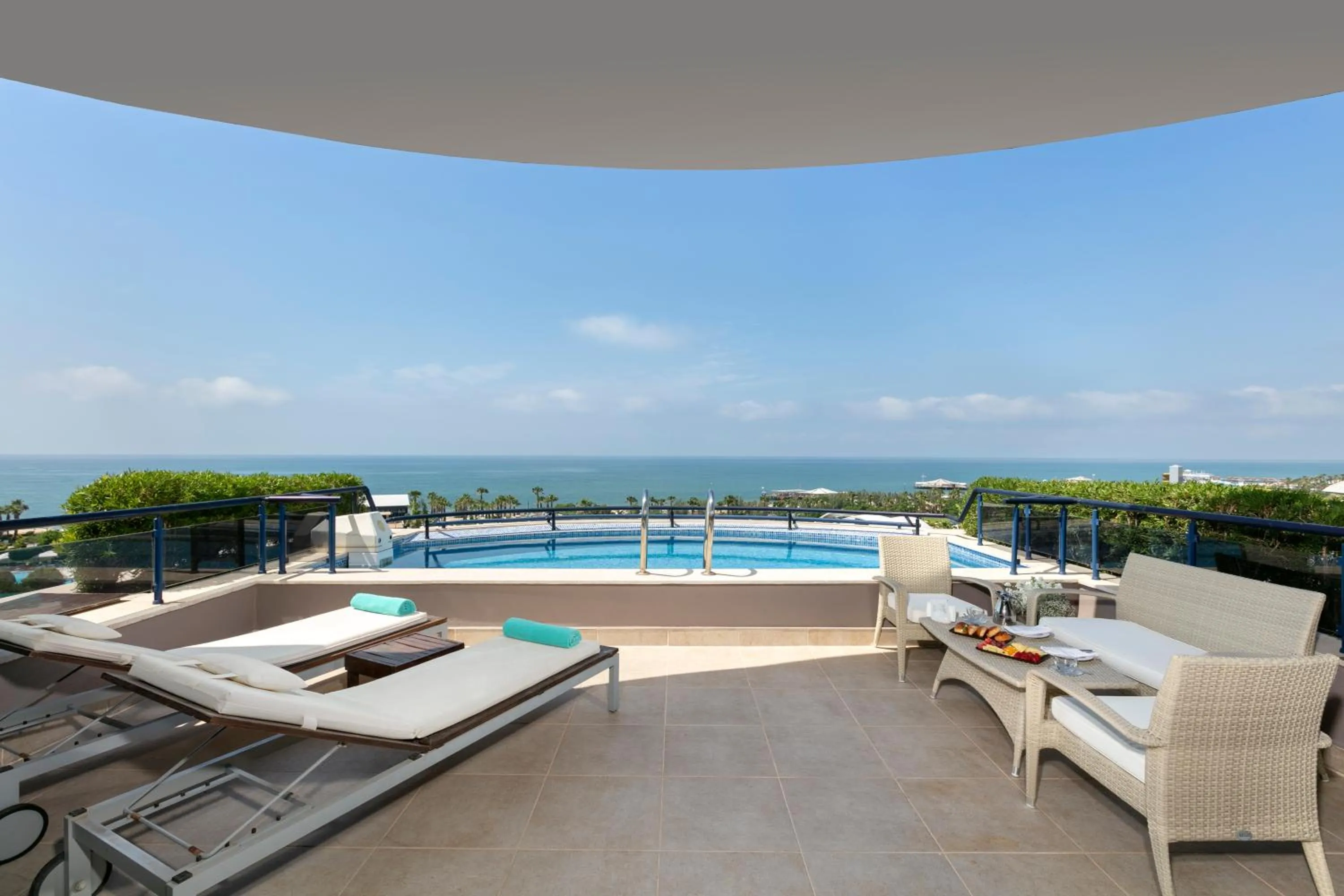 Pool view in Susesi Luxury Resort