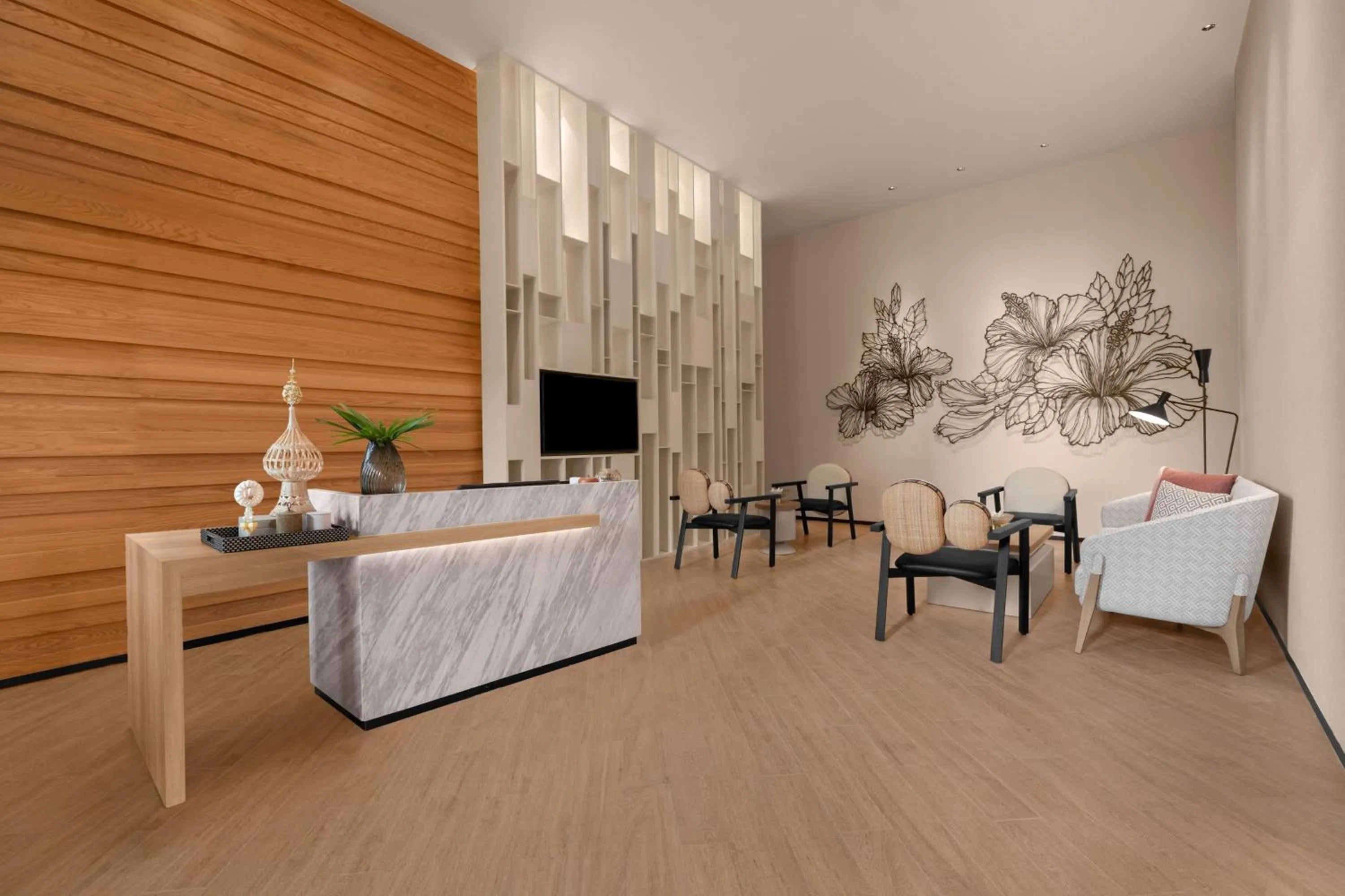 Lobby or reception in Courtyard by Marriott Bangkok Suvarnabhumi Airport