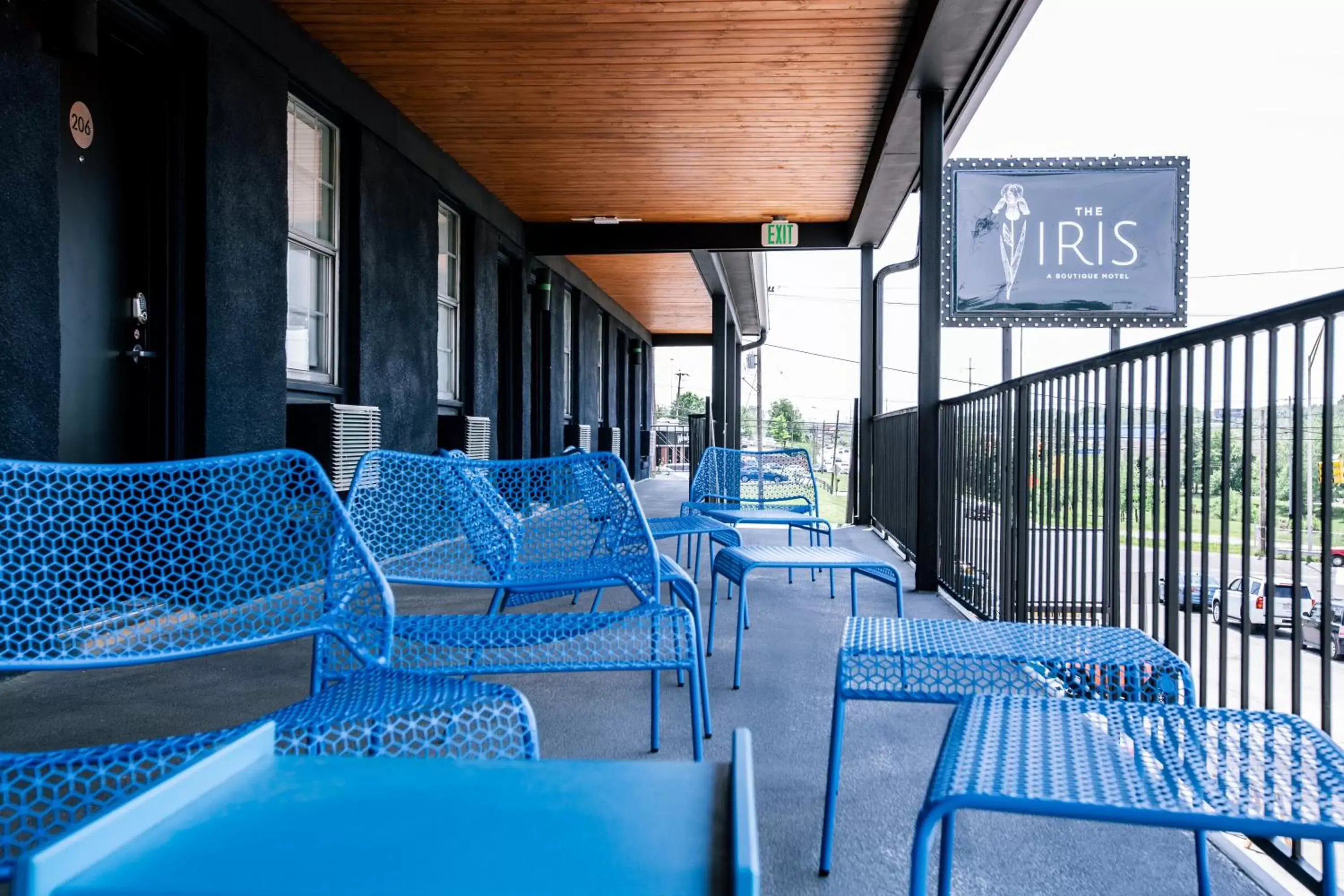 Balcony/Terrace in The Iris Motel