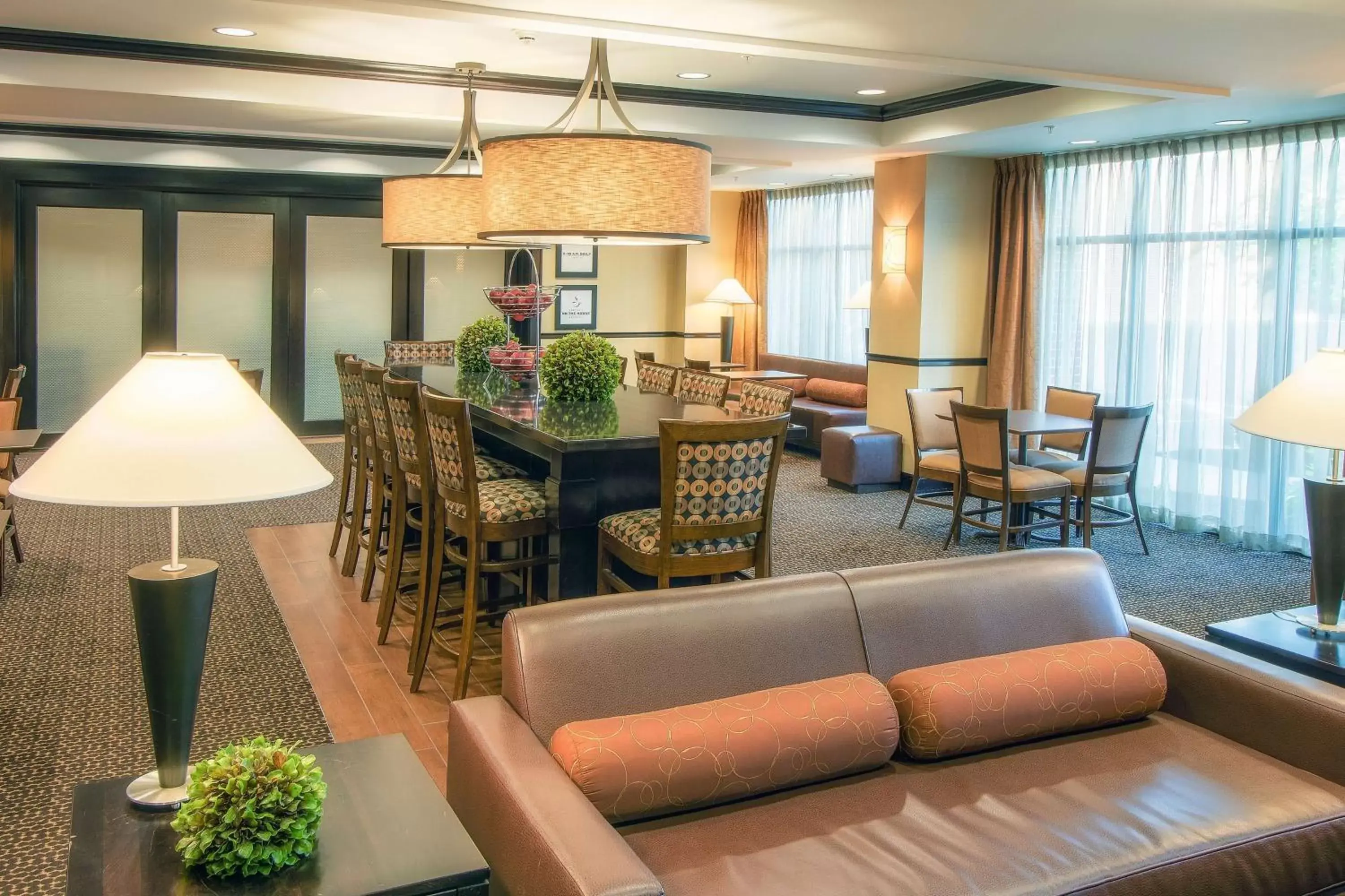 Lobby or reception, Lounge/Bar in Hampton Inn Oxford/Miami University Area