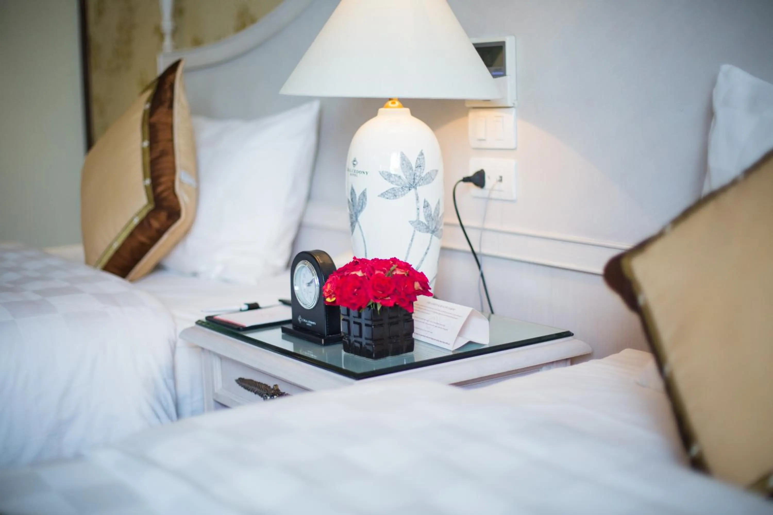 Decorative detail, Bed in Chalcedony Grand Hotel