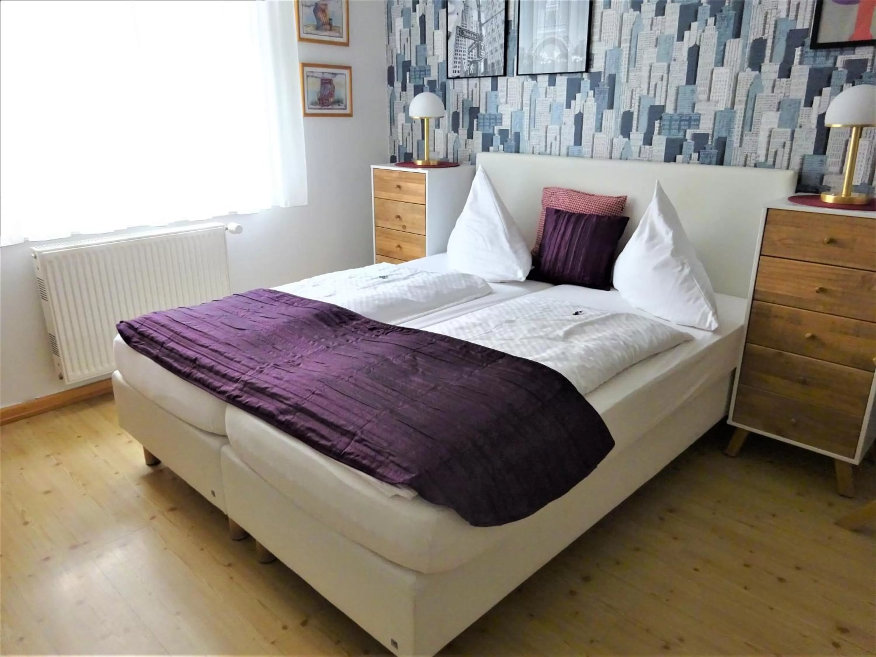 Bed in Hotel Pension Zur Fährbrücke