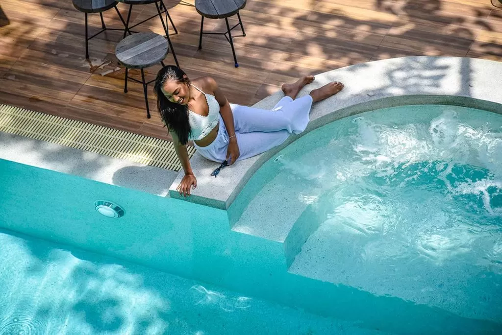 Swimming pool in White Boutique Hotel and Spa