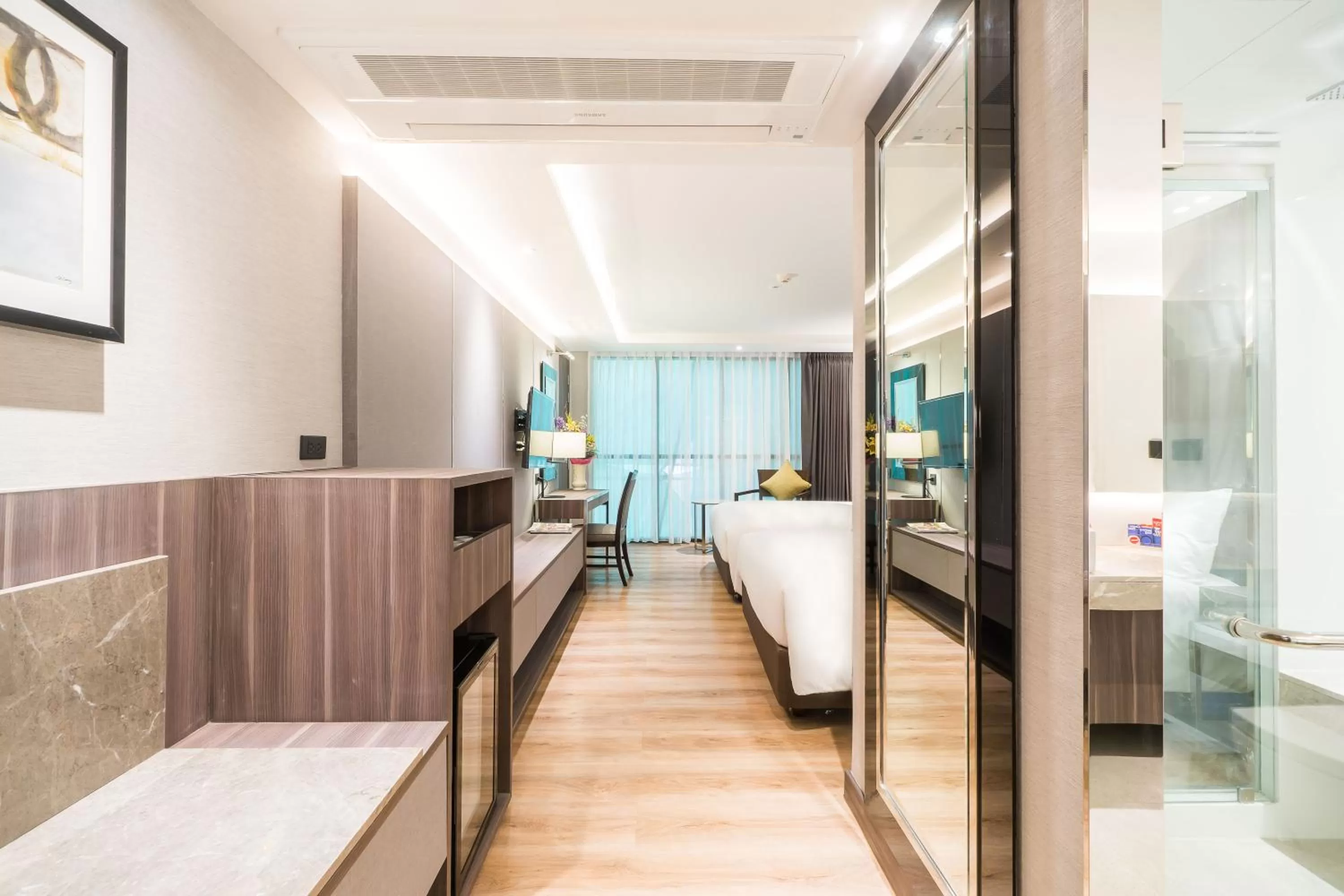 Bedroom, Bed in Citrus Suites Sukhumvit 6 by Compass Hospitality