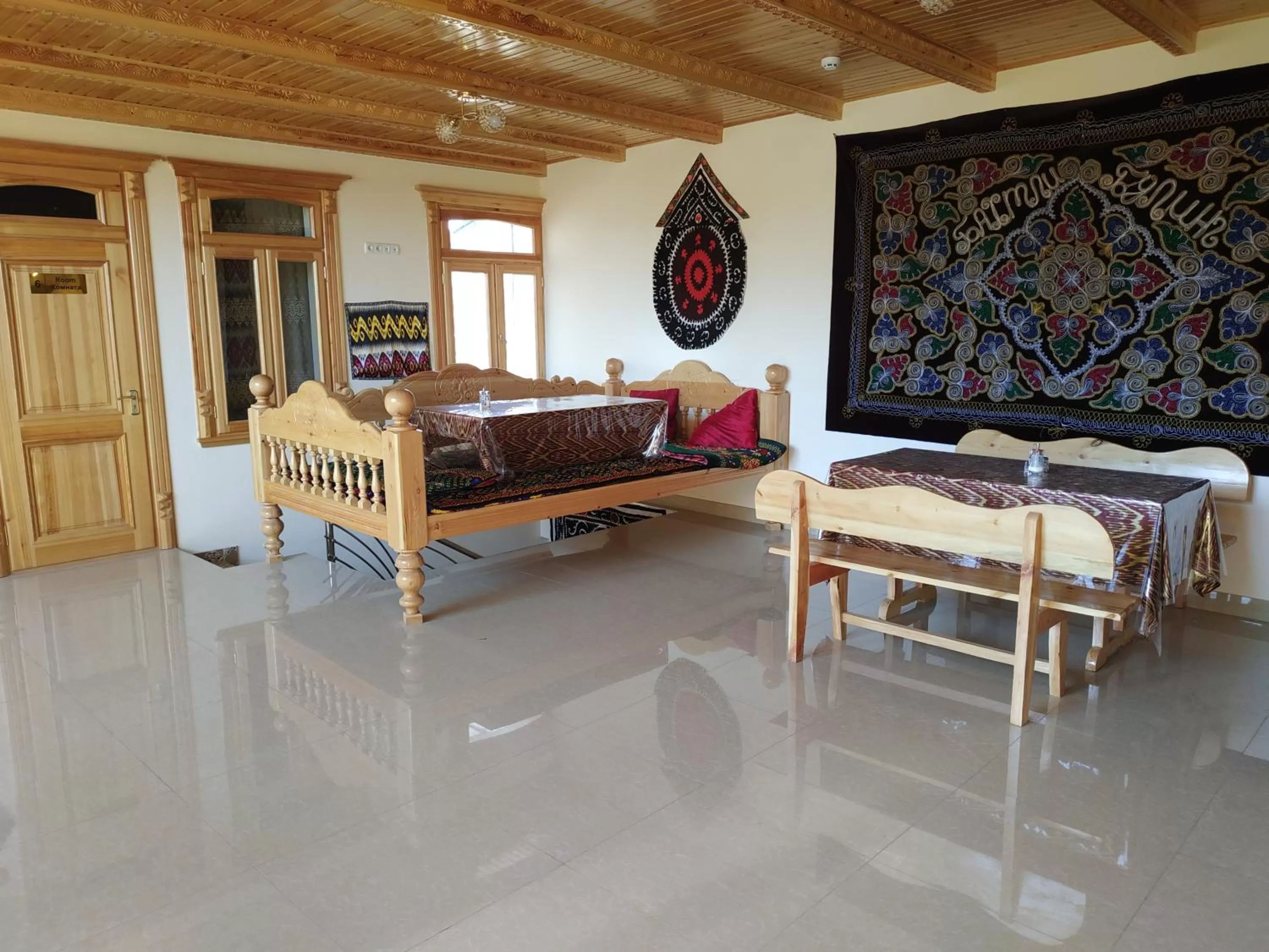 Bed in Tilyakori Hotel