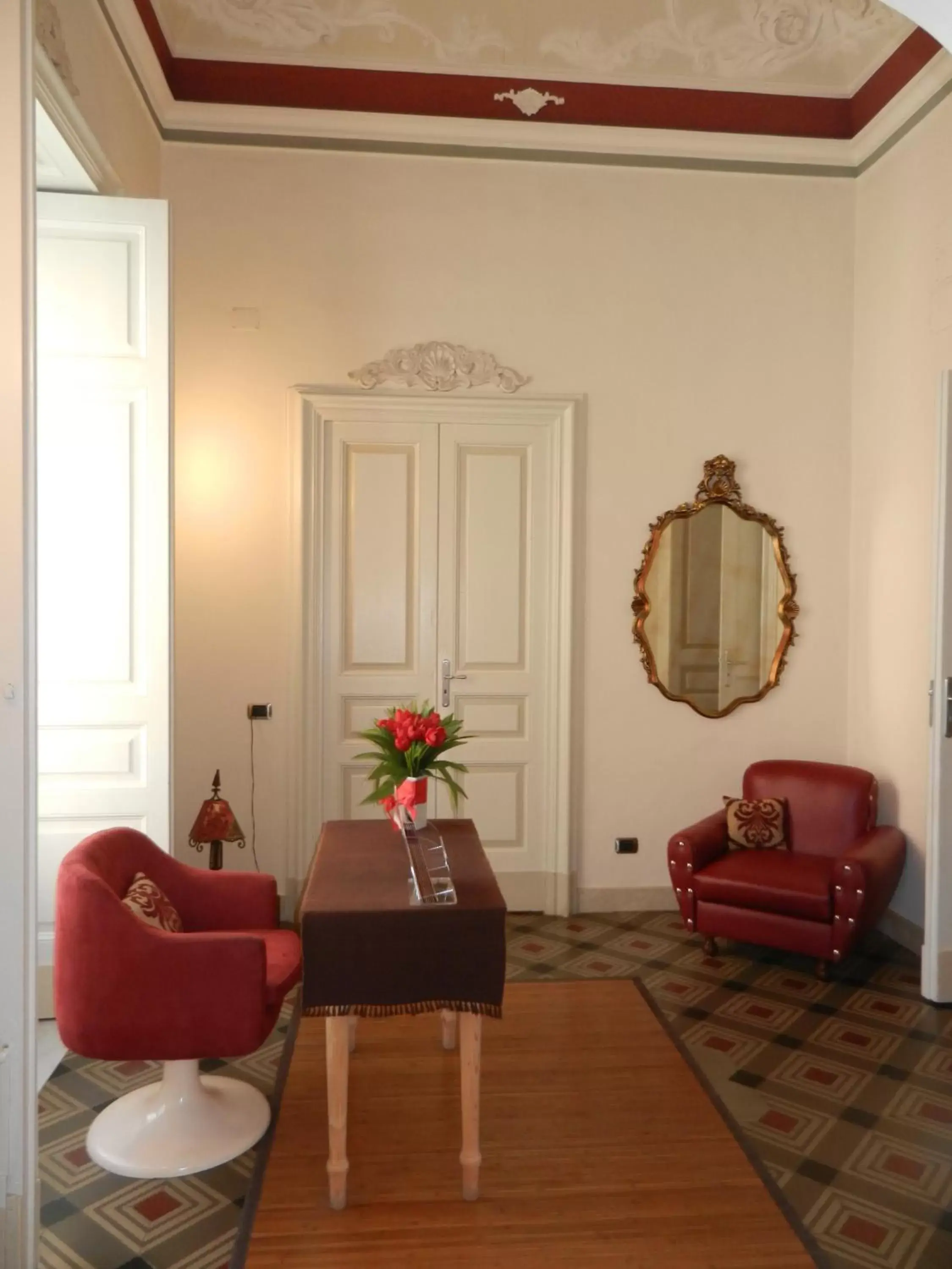 Lobby or reception, Seating Area in RossoCorallo B&B