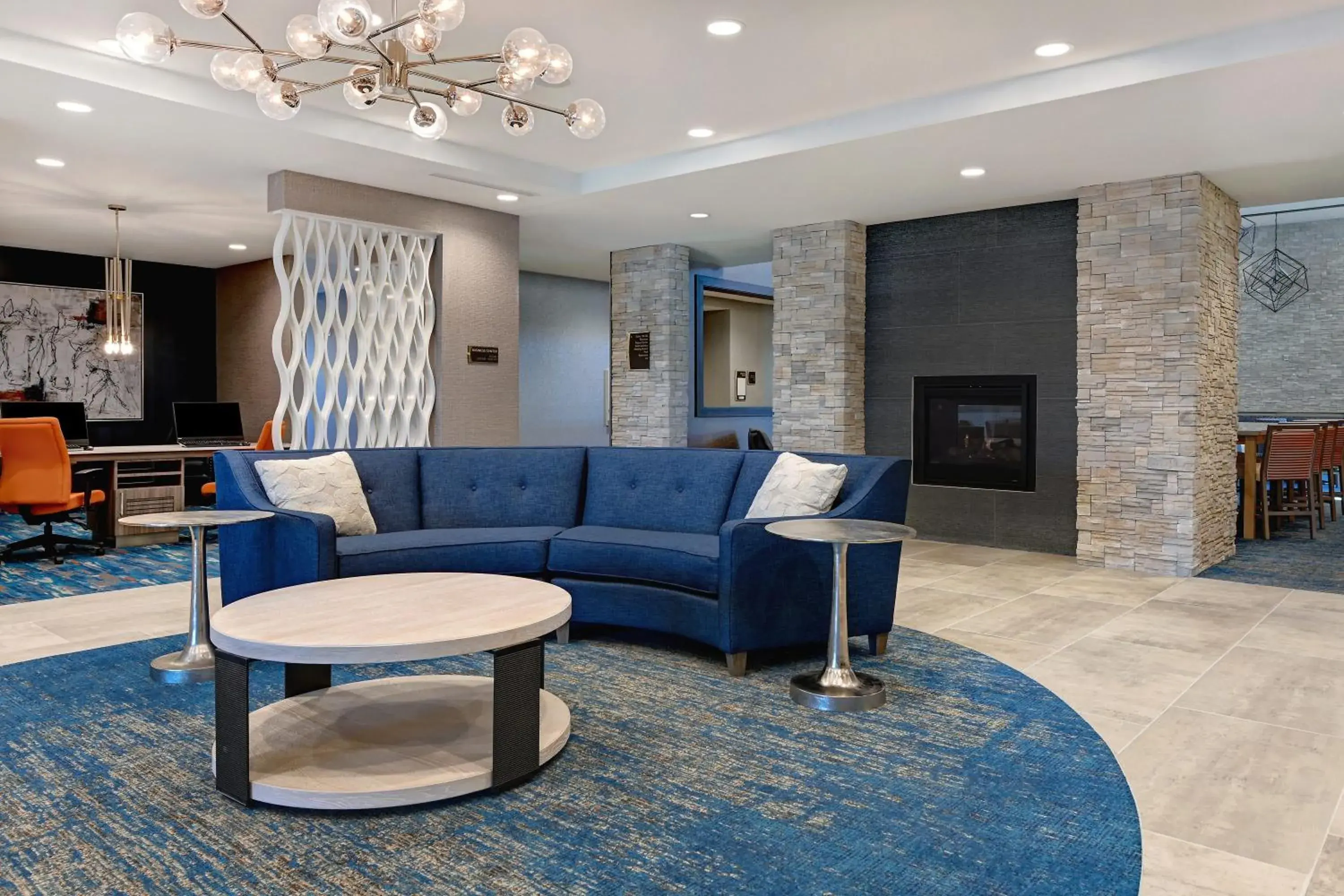 Lobby or reception, Lounge/Bar in Homewood Suites By Hilton Austin/Cedar Park-Lakeline, Tx