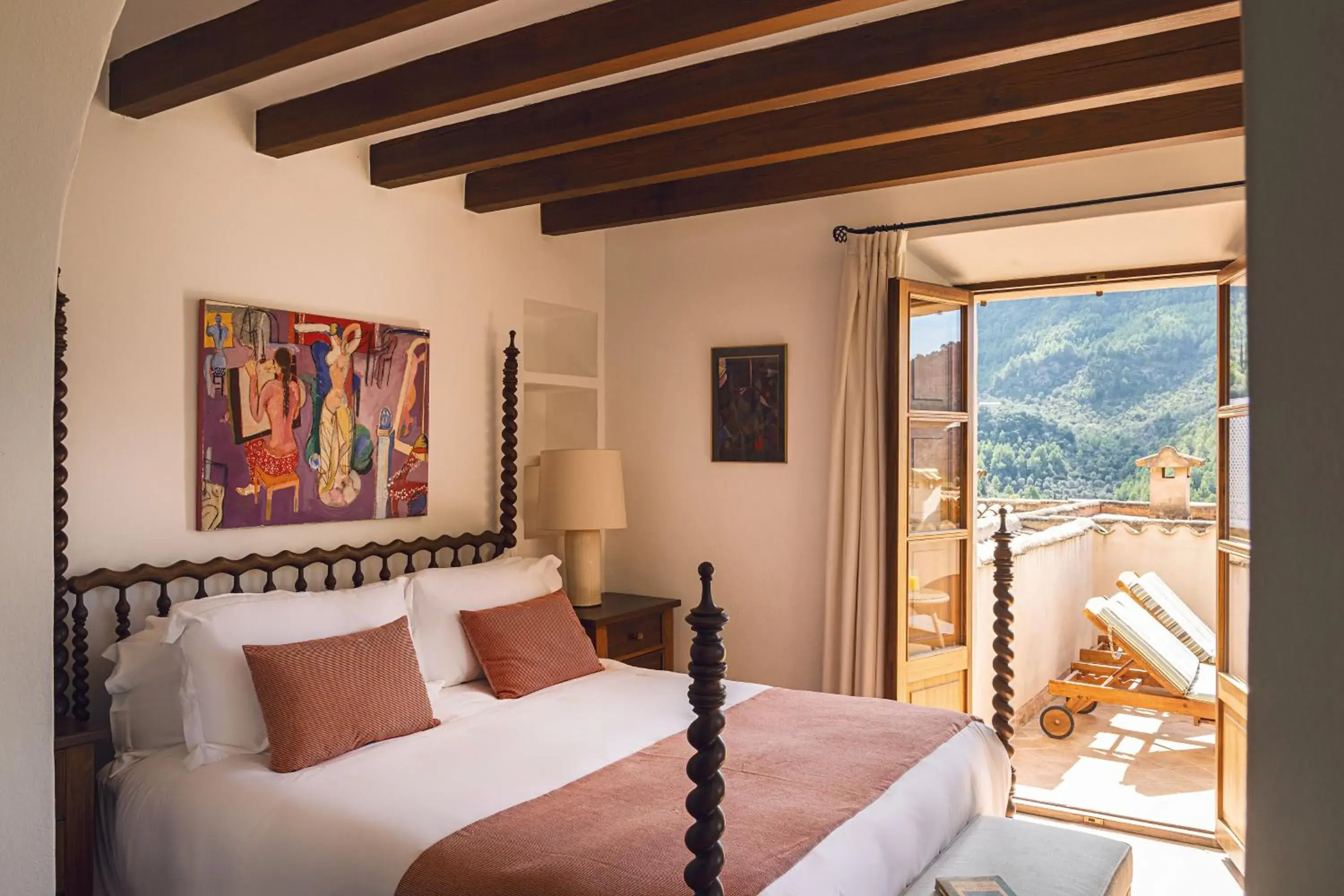 Bedroom, Bed in La Residencia, A Belmond Hotel, Mallorca