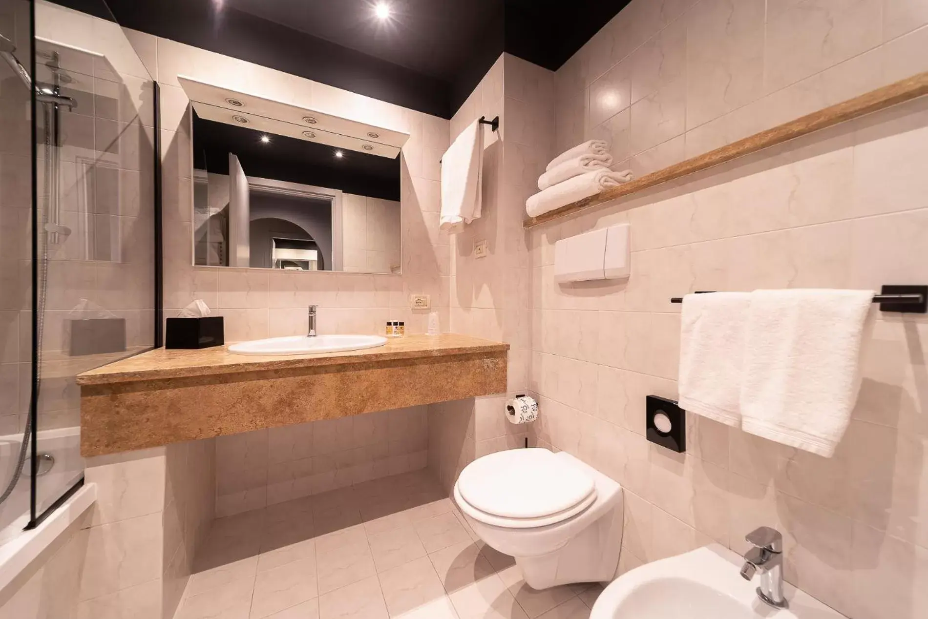 Toilet, Bathroom in Hotel Green Park Bologna & Congressi