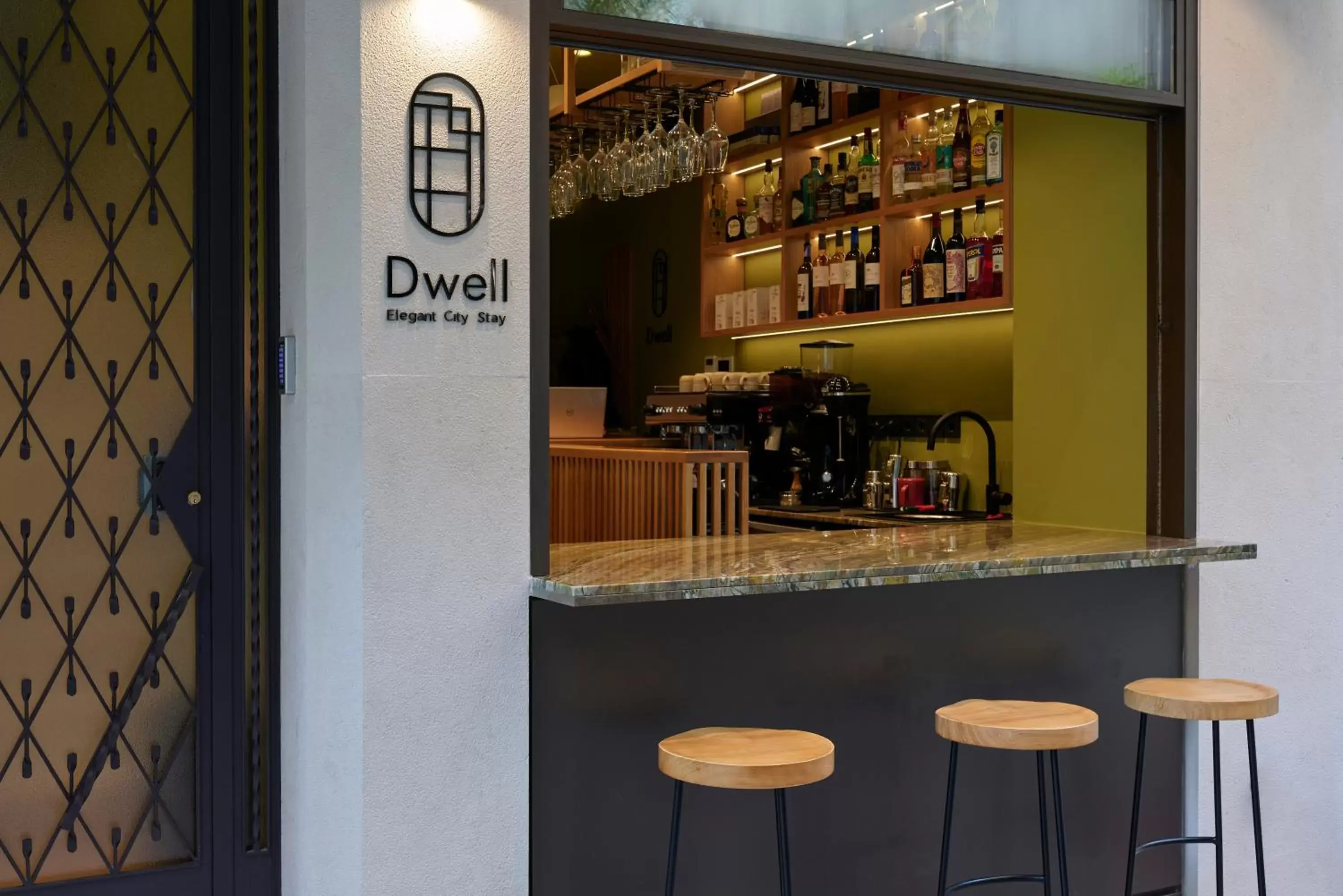 Lounge/Bar in DWELL - Elegant City Stay - Brand new boutique hotel