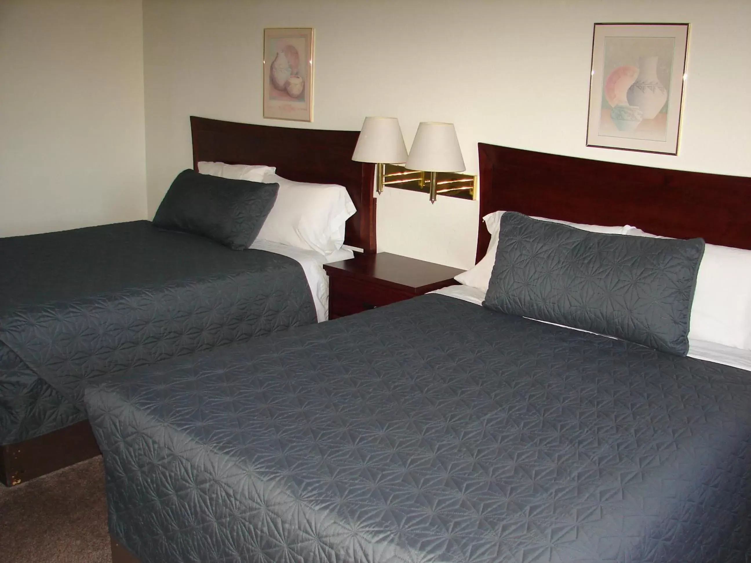 Bed in Mountain View Motor Inn