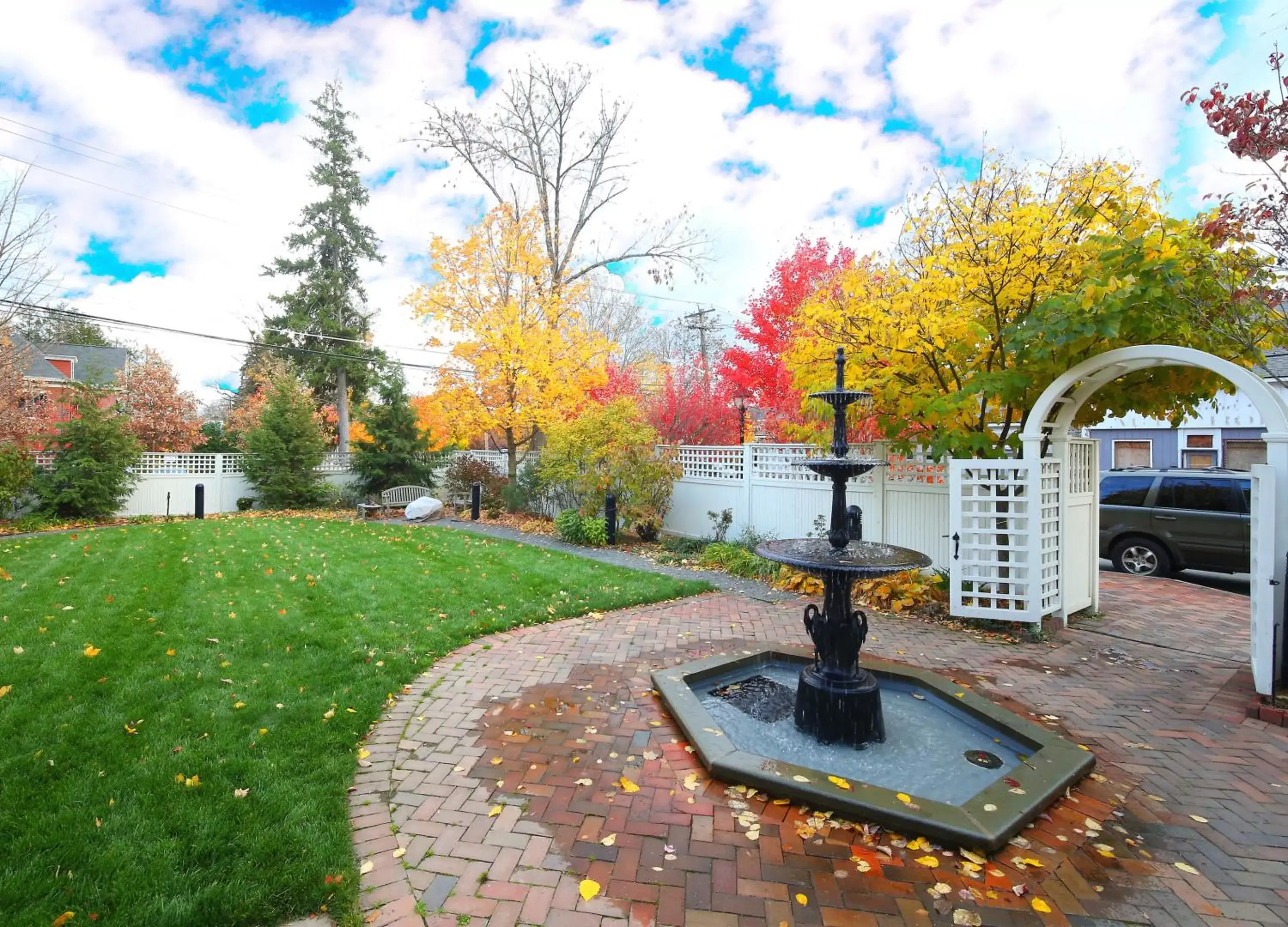 Garden in Hotel Fauchere