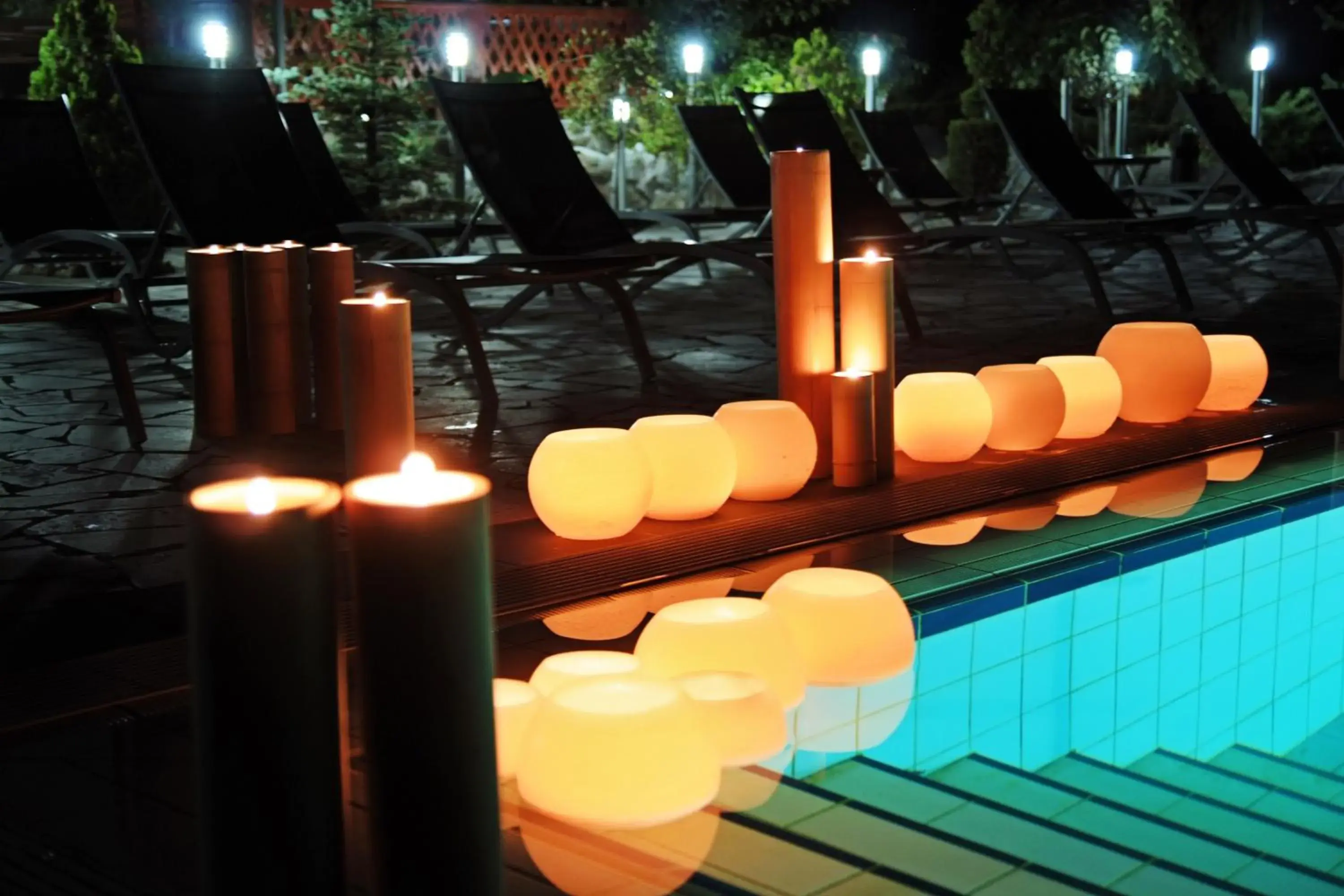 Decorative detail, Swimming Pool in Silver Residence