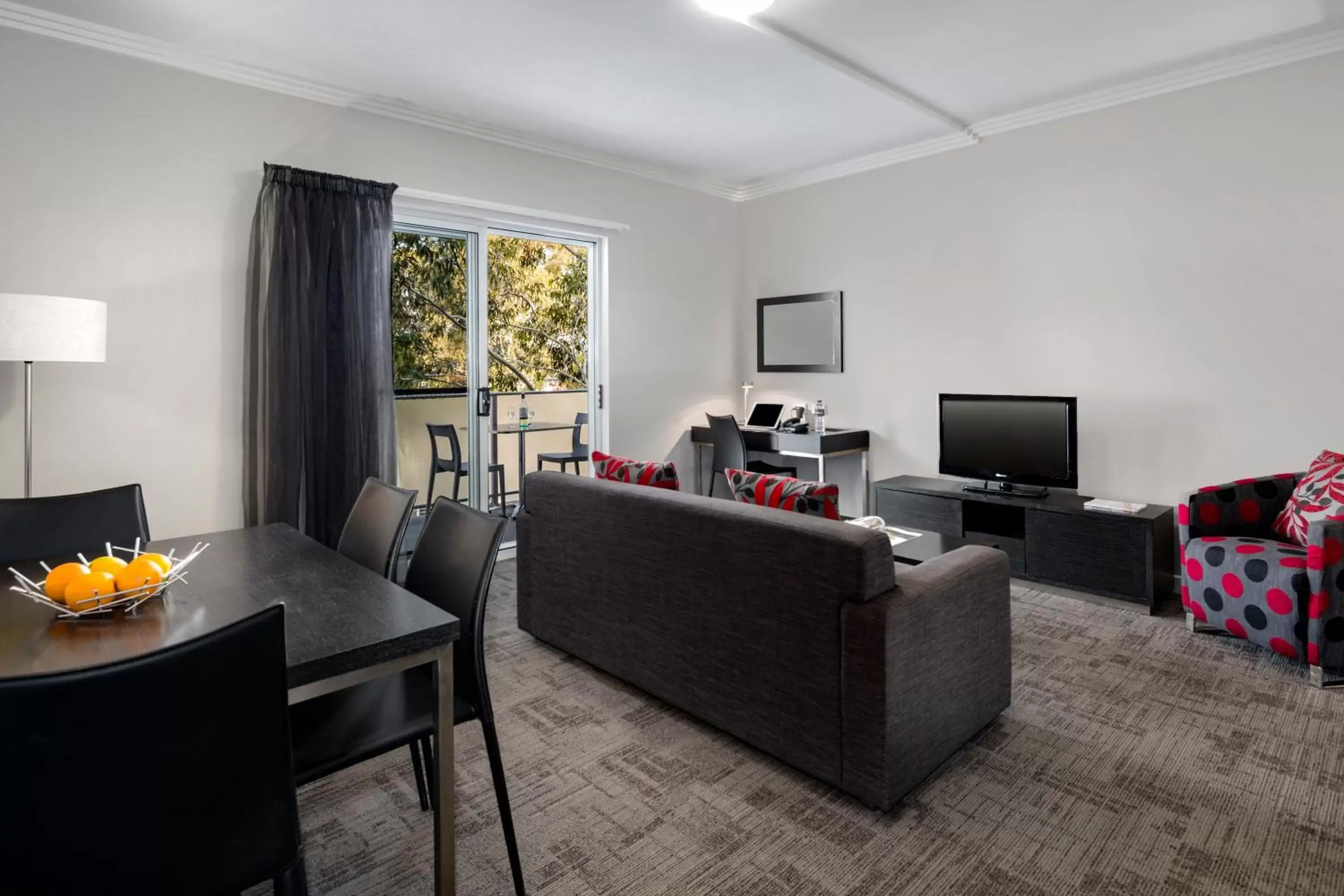 Living room, Seating Area in Quest Campbelltown