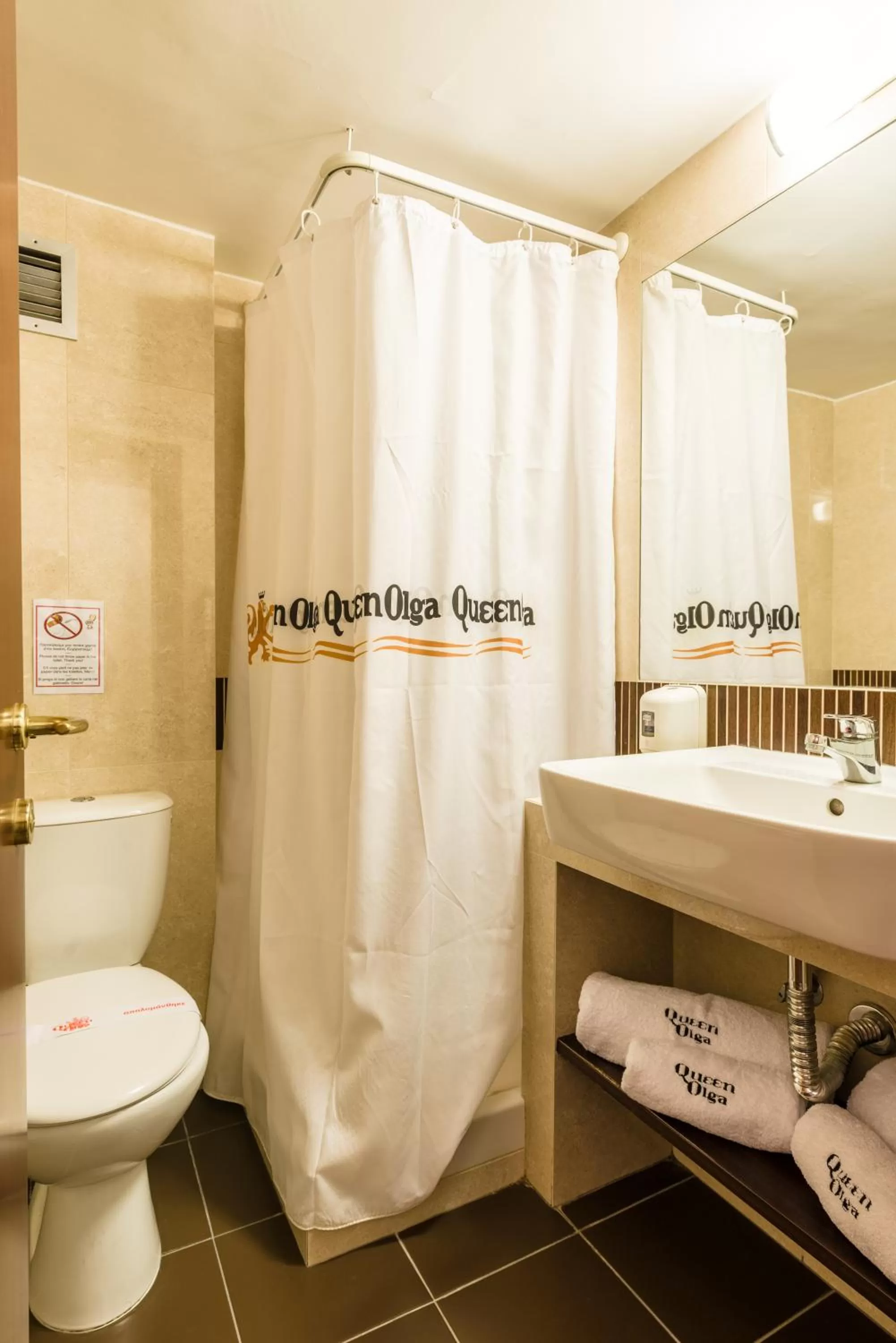 Bathroom in Queen Olga Hotel